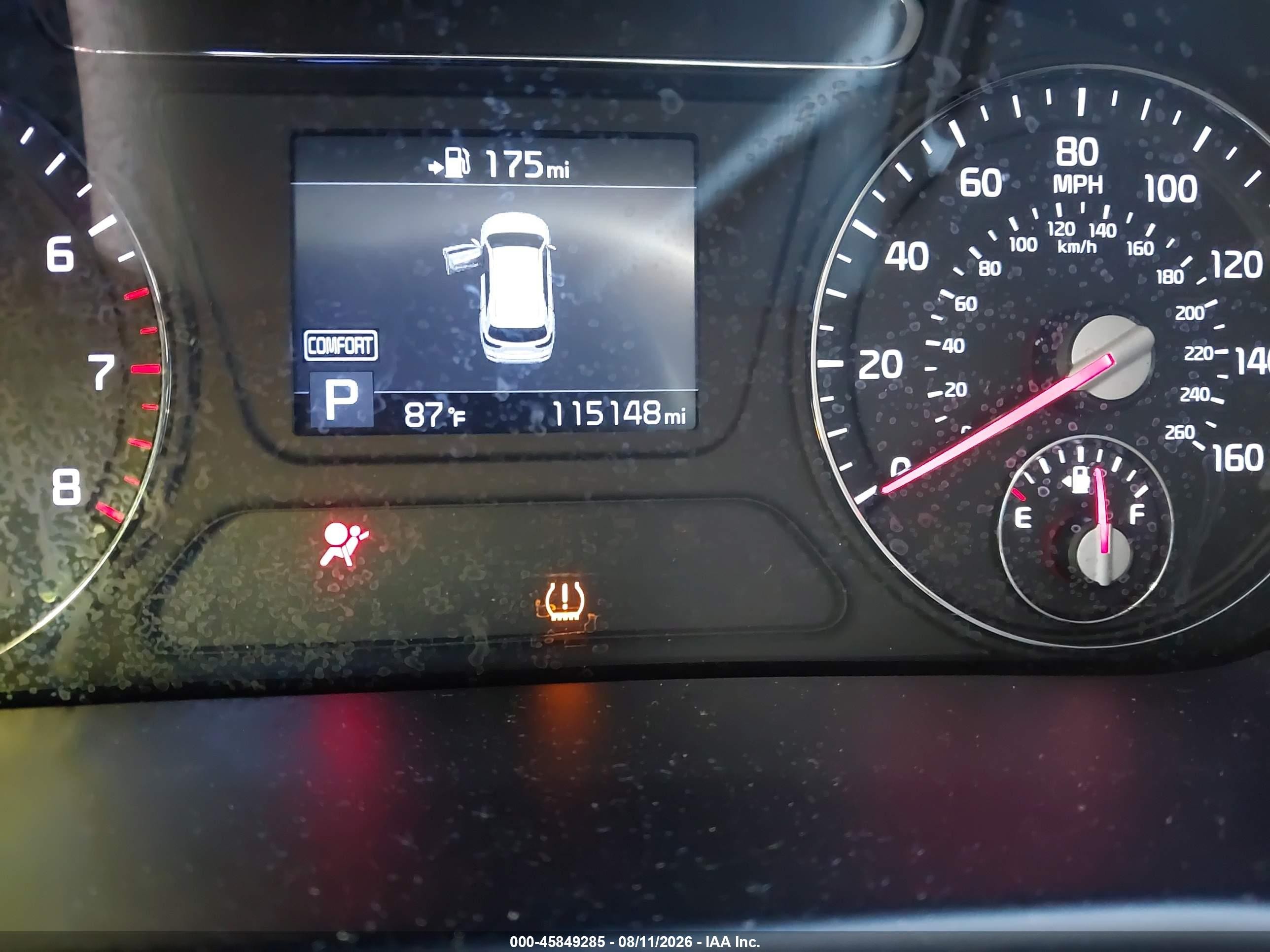 2019 Kia Sorento 2.4l L Black vin: 5XYPG4A3XKG595575