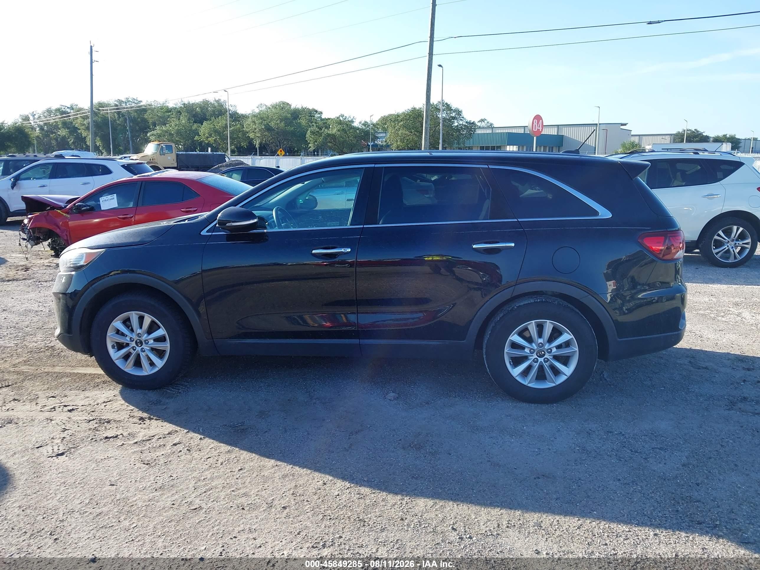 2019 Kia Sorento 2.4l L Black vin: 5XYPG4A3XKG595575