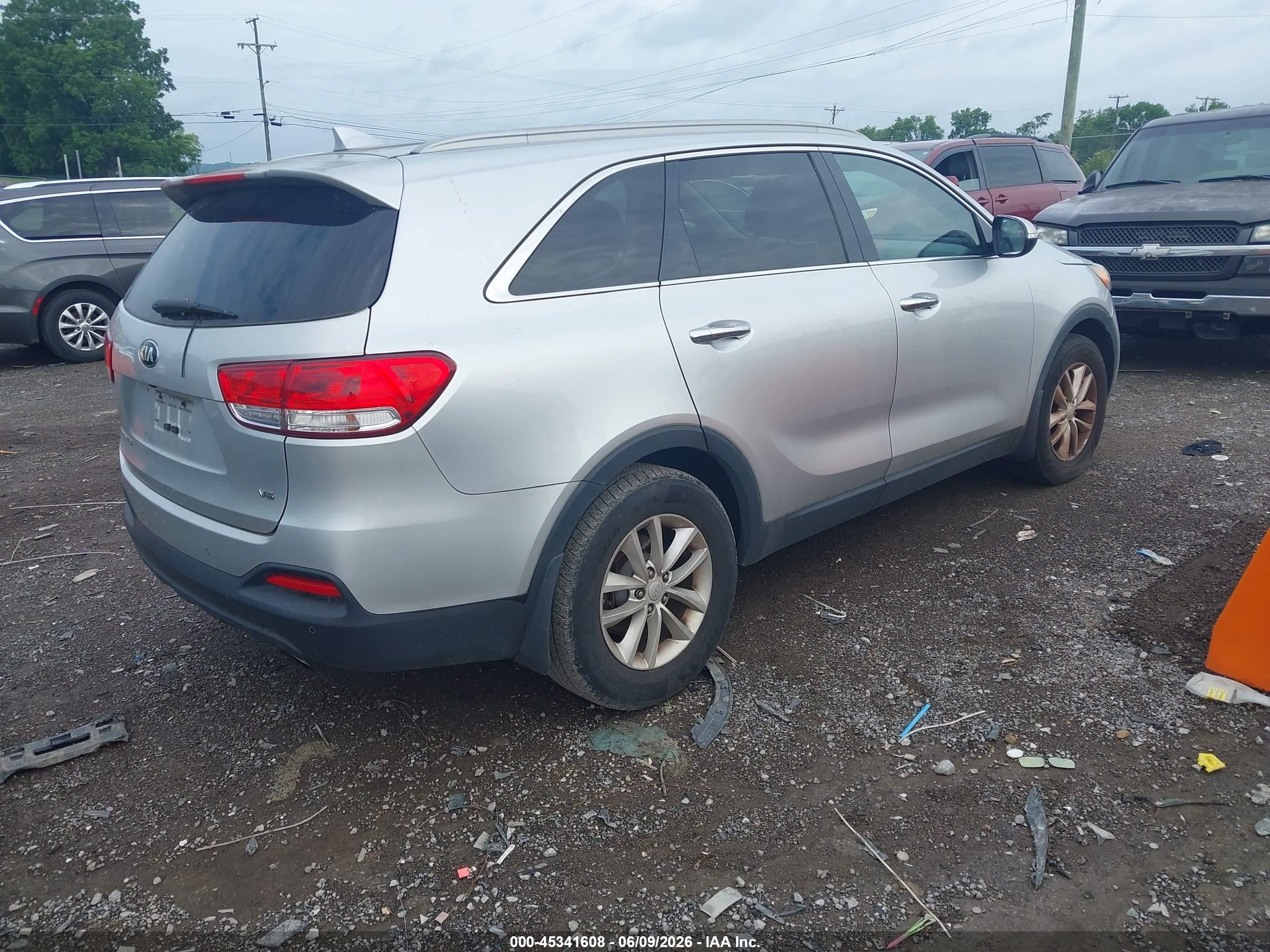 2016 Kia Sorento 3.3l Lx Gray vin: 5XYPG4A55GG035388