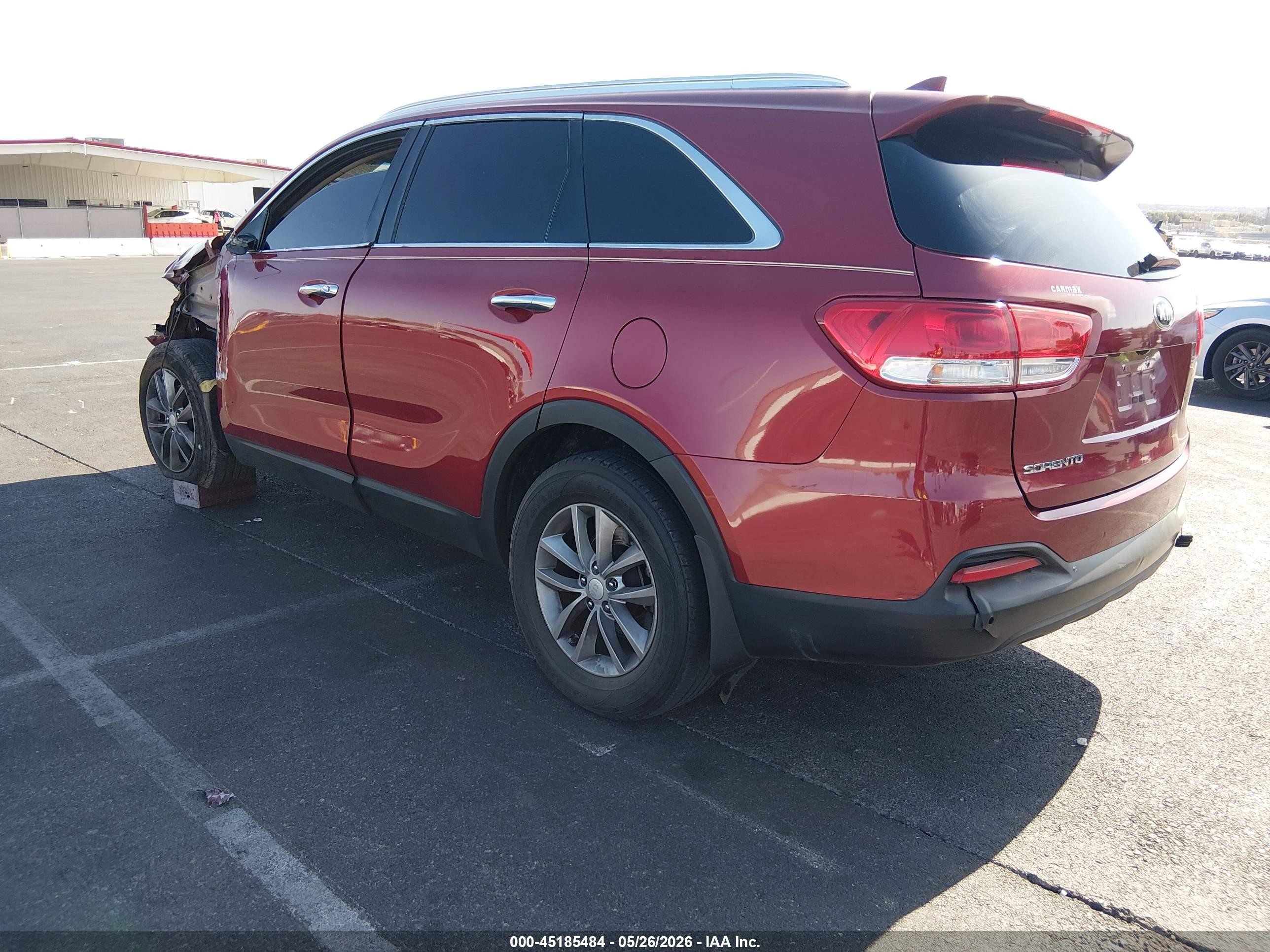 2016 Kia Sorento 3.3l Lx Red vin: 5XYPG4A57GG175748