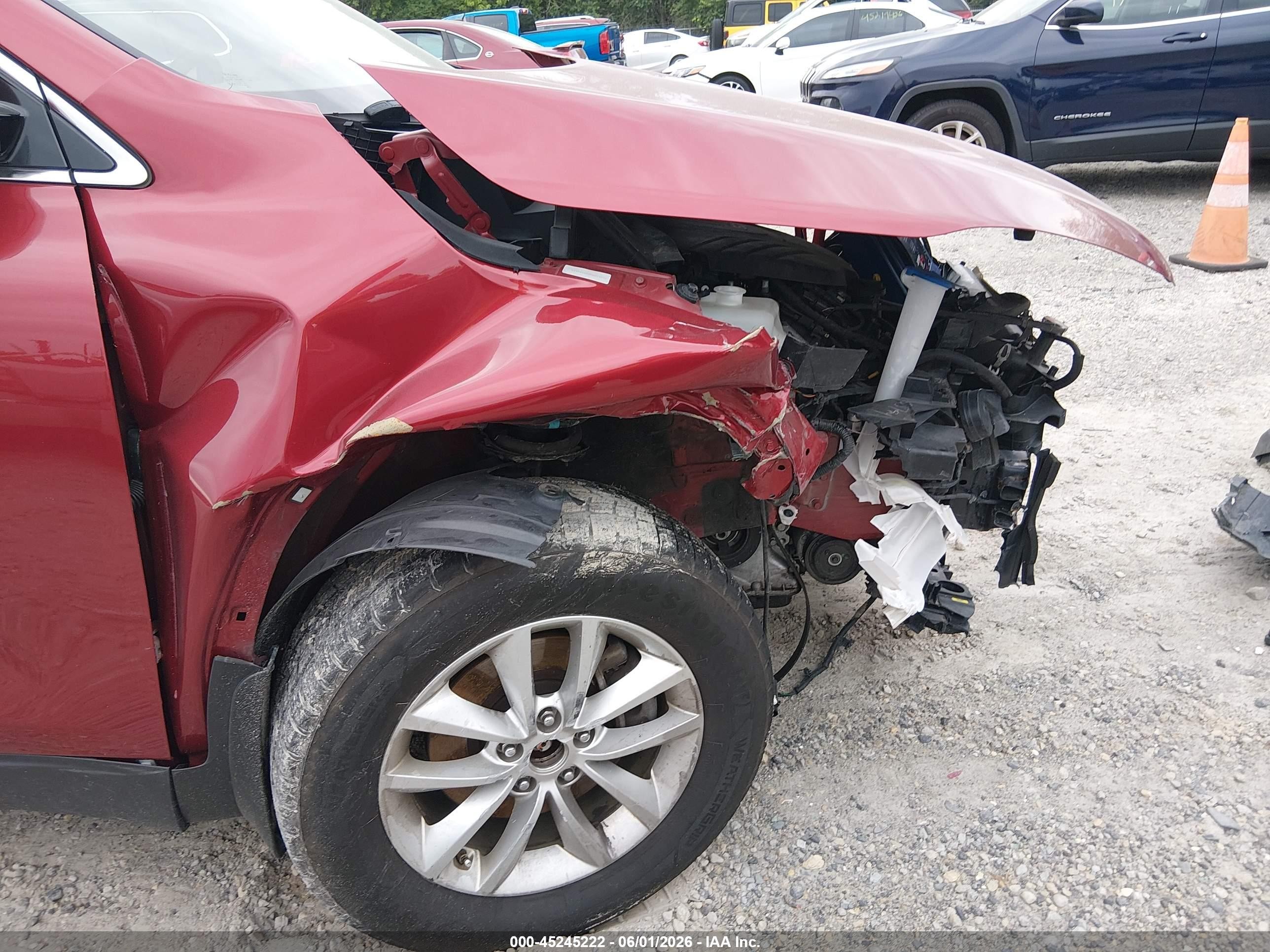 2017 Kia Sorento Lx/l Red vin: 5XYPG4A58HG219970