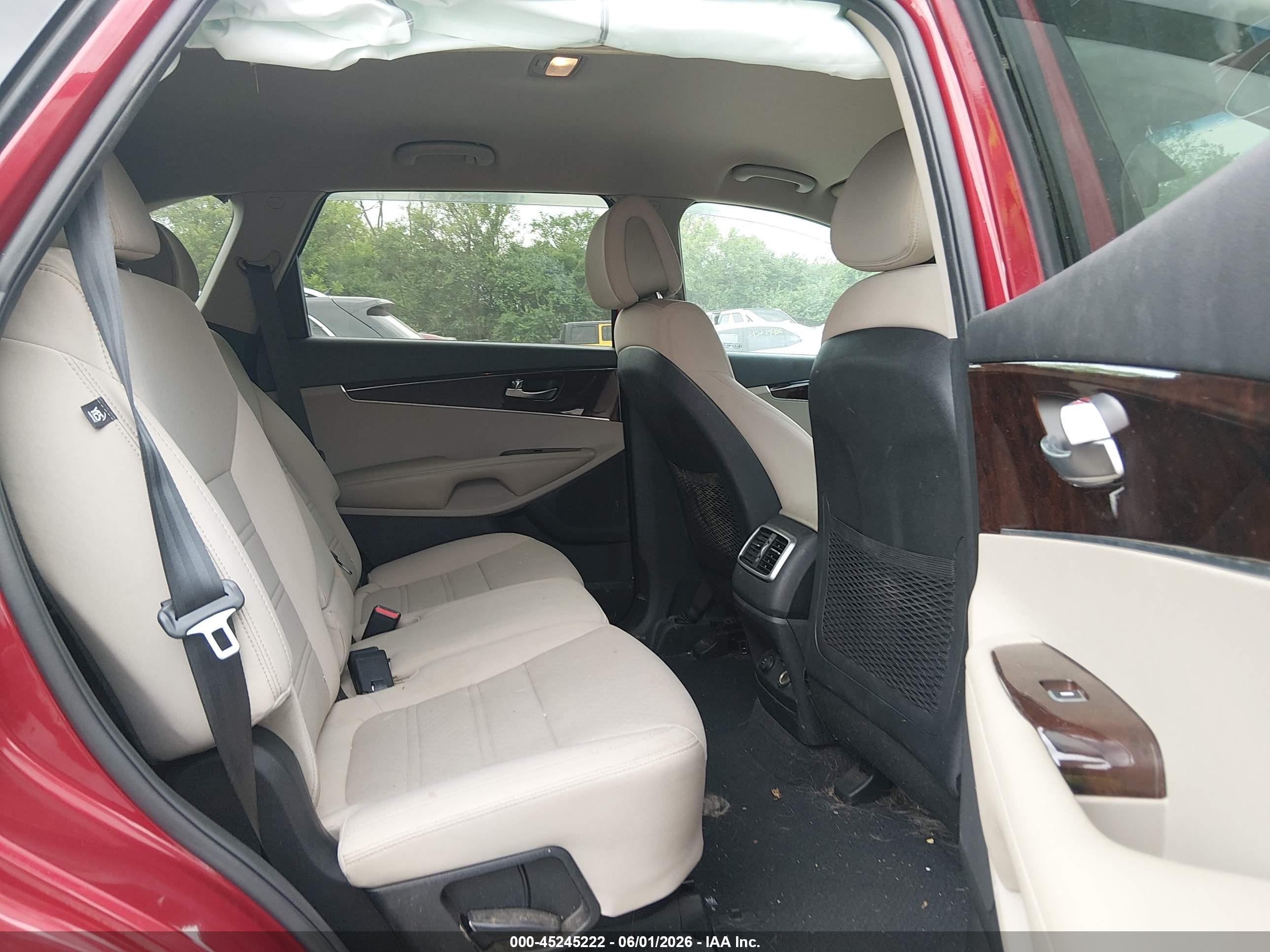 2017 Kia Sorento Lx/l Red vin: 5XYPG4A58HG219970