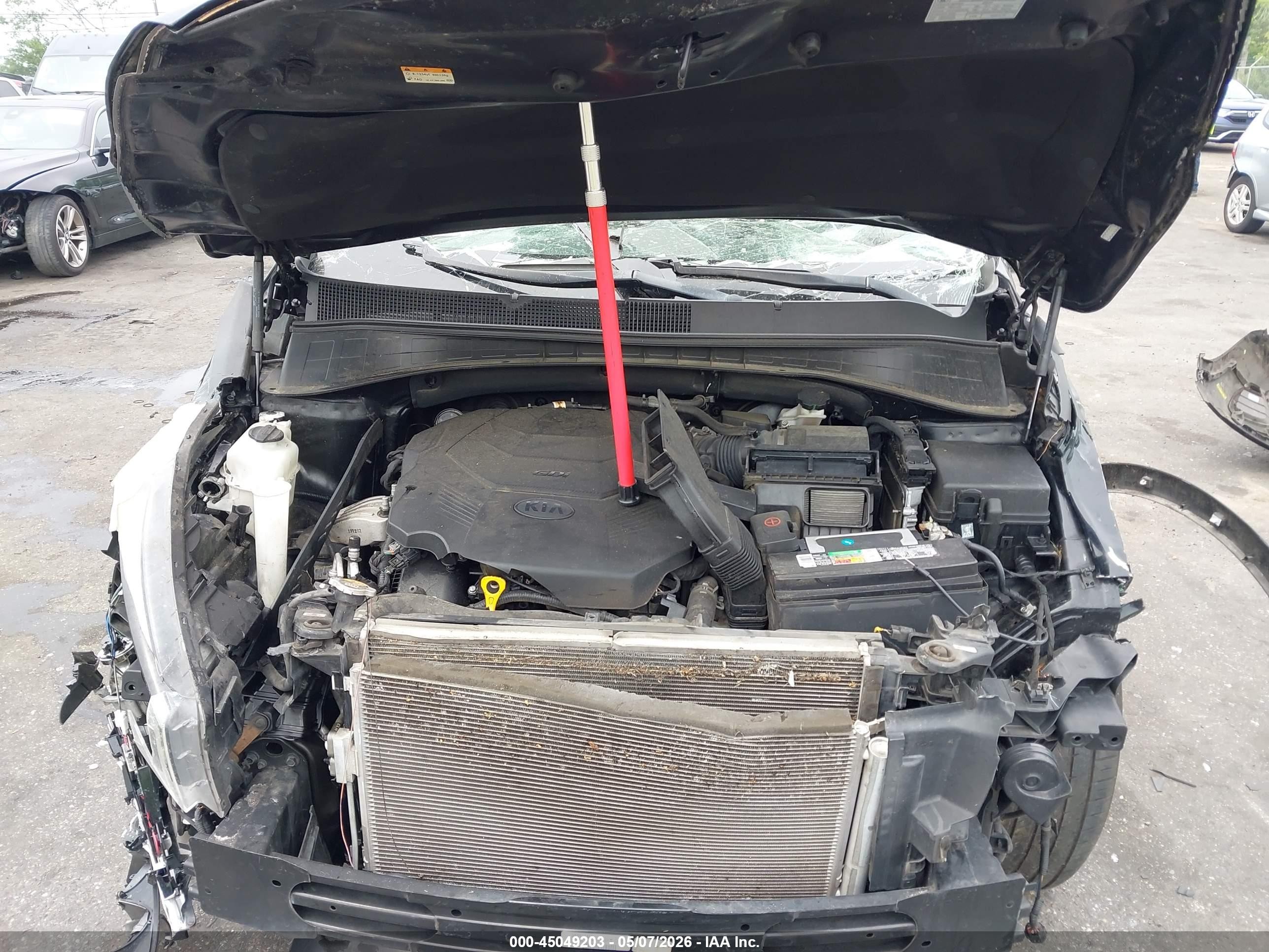 2020 Kia Sorento S V6 Черный vin: 5XYPG4A58LG682846