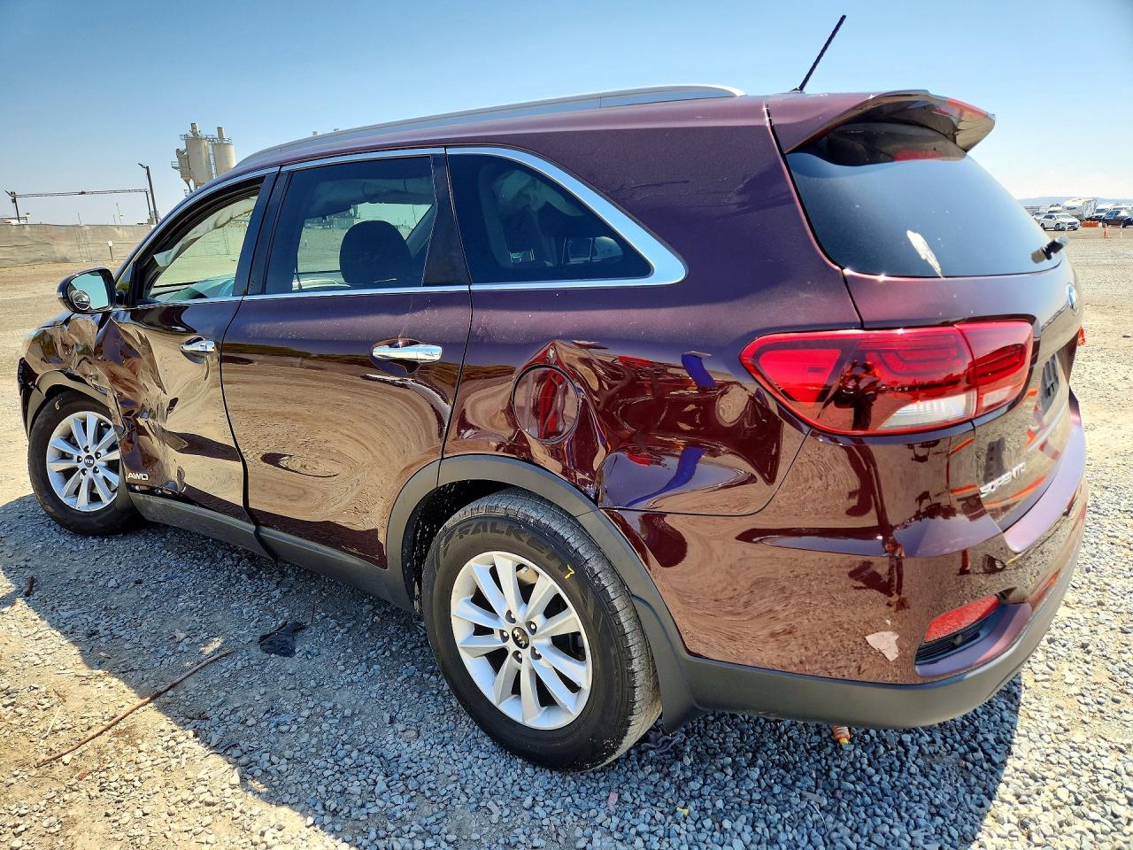 2020 Kia Sorento Lx Бордовый vin: 5XYPGDA30LG634949