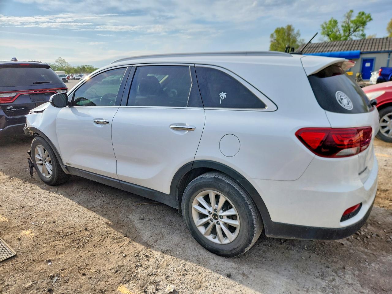 2020 Kia Sorento Lx White vin: 5XYPGDA30LG637172