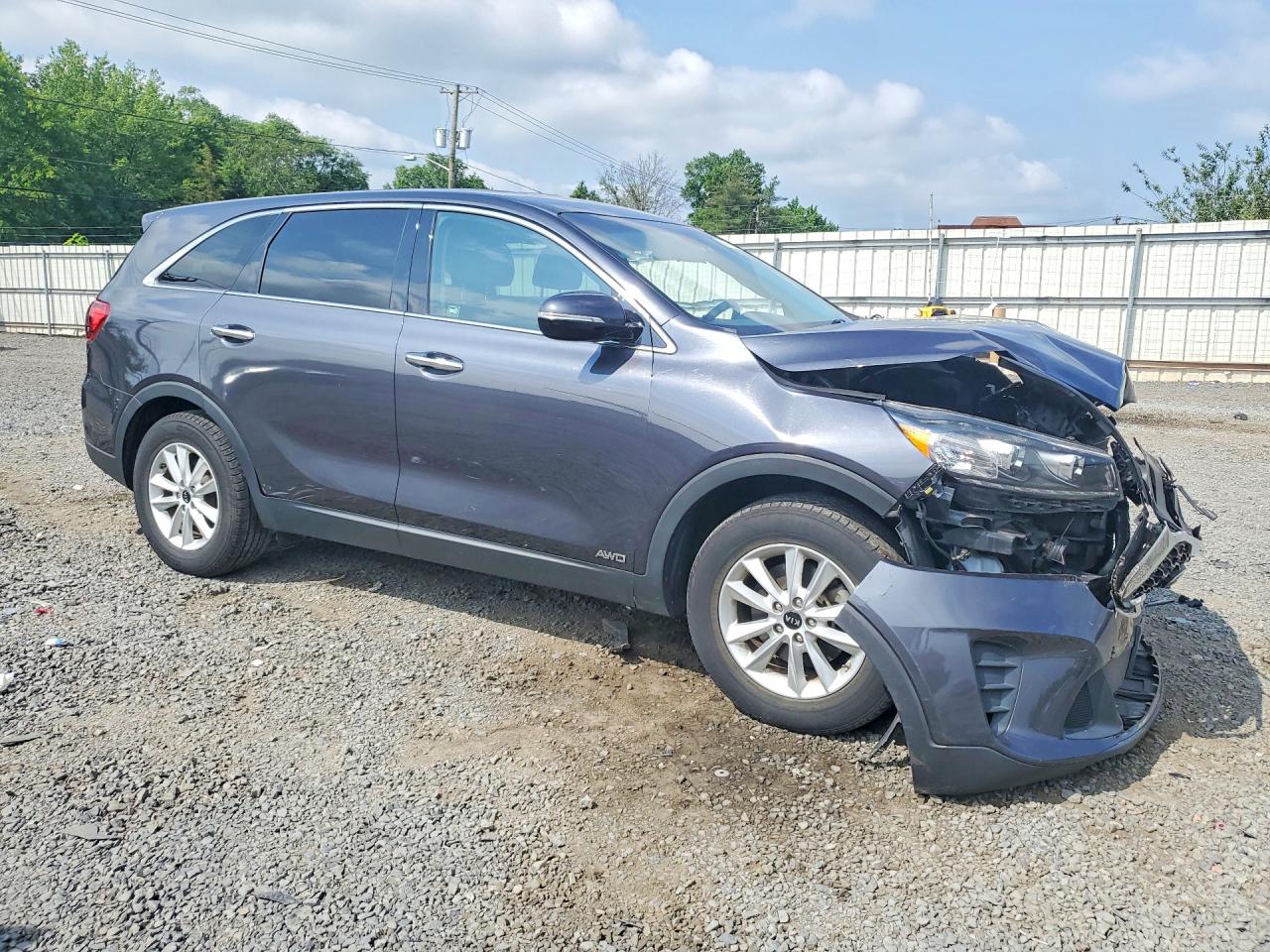 2019 Kia Sorento Lx Gray vin: 5XYPGDA31KG459903