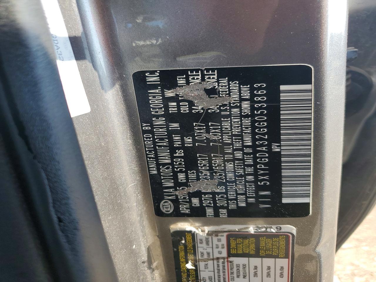 2016 Kia Sorento Lx Серебряный vin: 5XYPGDA32GG053863