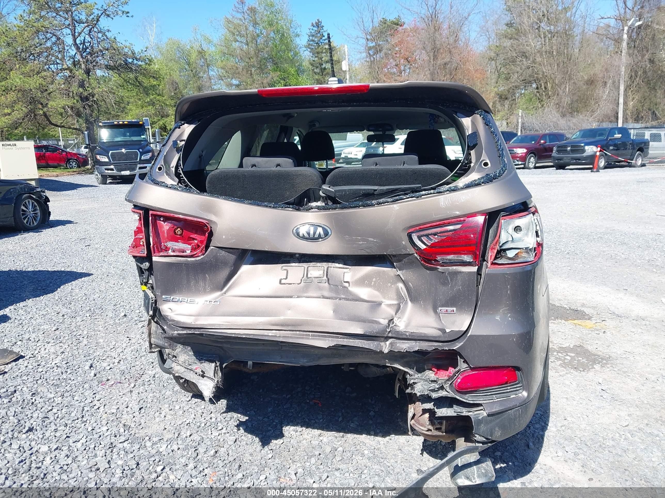 2019 Kia Sorento 2.4l Lx Brown vin: 5XYPGDA33KG451818