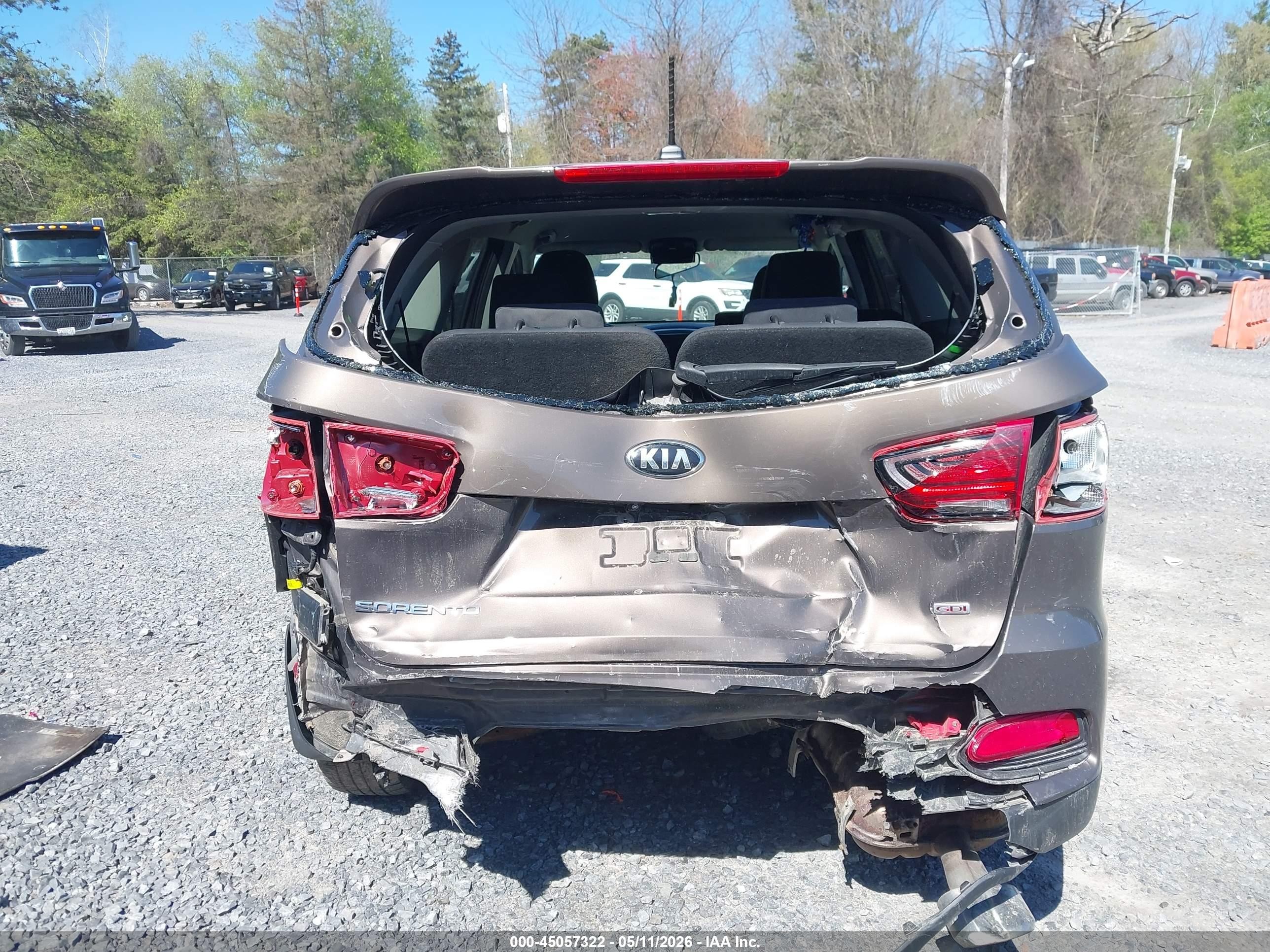 2019 Kia Sorento 2.4l Lx Brown vin: 5XYPGDA33KG451818