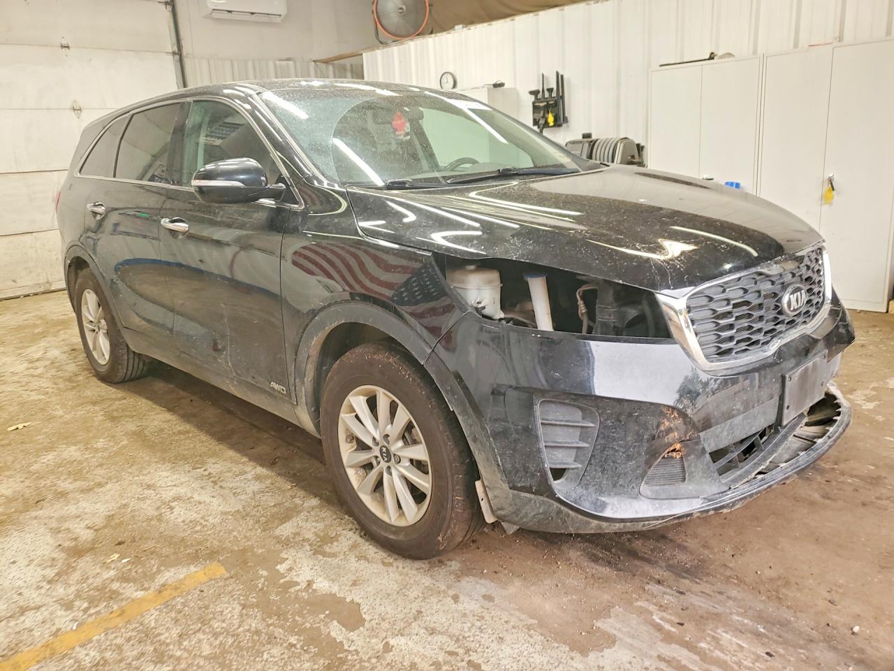2019 Kia Sorento Lx Черный vin: 5XYPGDA34KG564211