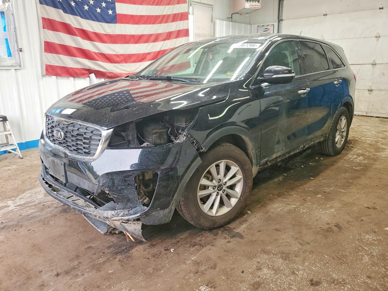 2019 Kia Sorento Lx Black vin: 5XYPGDA34KG564211