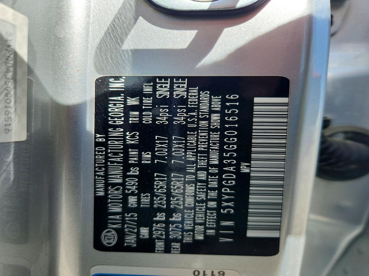 2016 Kia Sorento Lx Silver vin: 5XYPGDA35GG016516