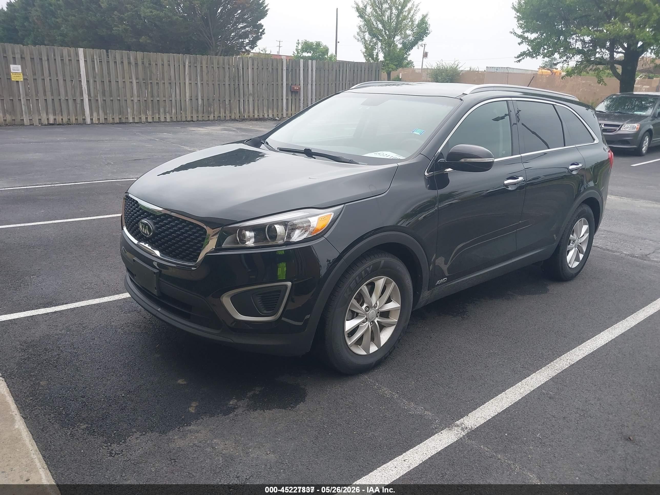 2016 Kia Sorento 2.4l Lx Black vin: 5XYPGDA35GG171132
