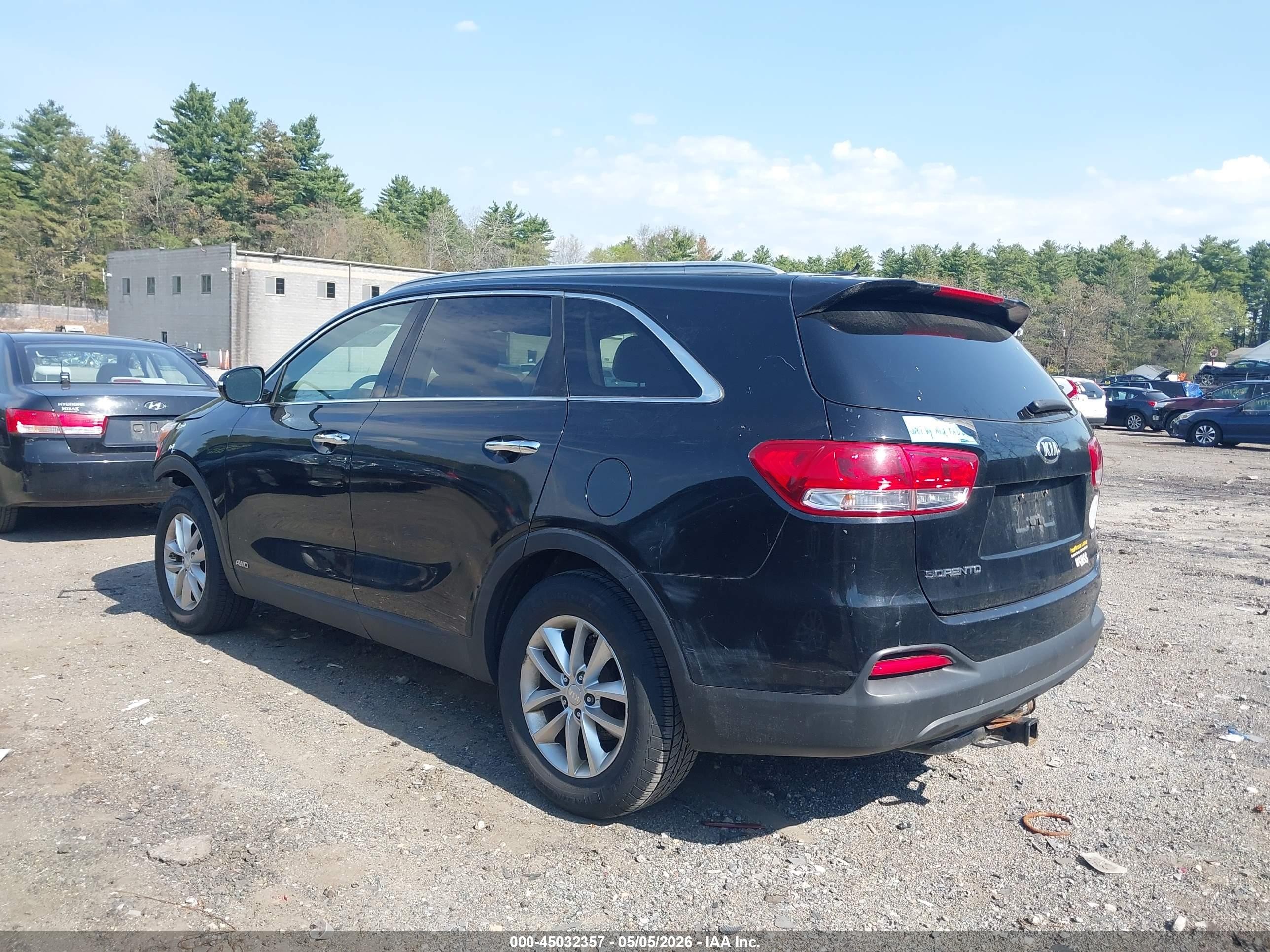 2016 Kia Sorento 2.4l Lx Black vin: 5XYPGDA38GG146242
