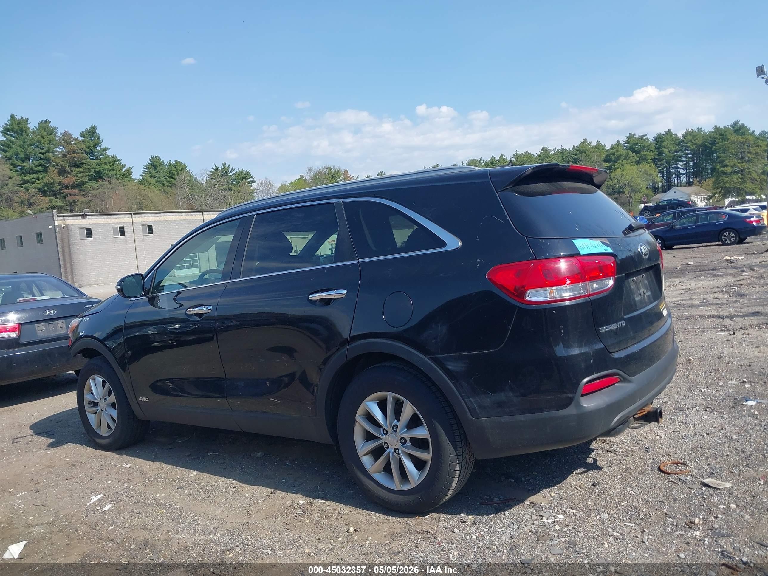 2016 Kia Sorento 2.4l Lx Black vin: 5XYPGDA38GG146242
