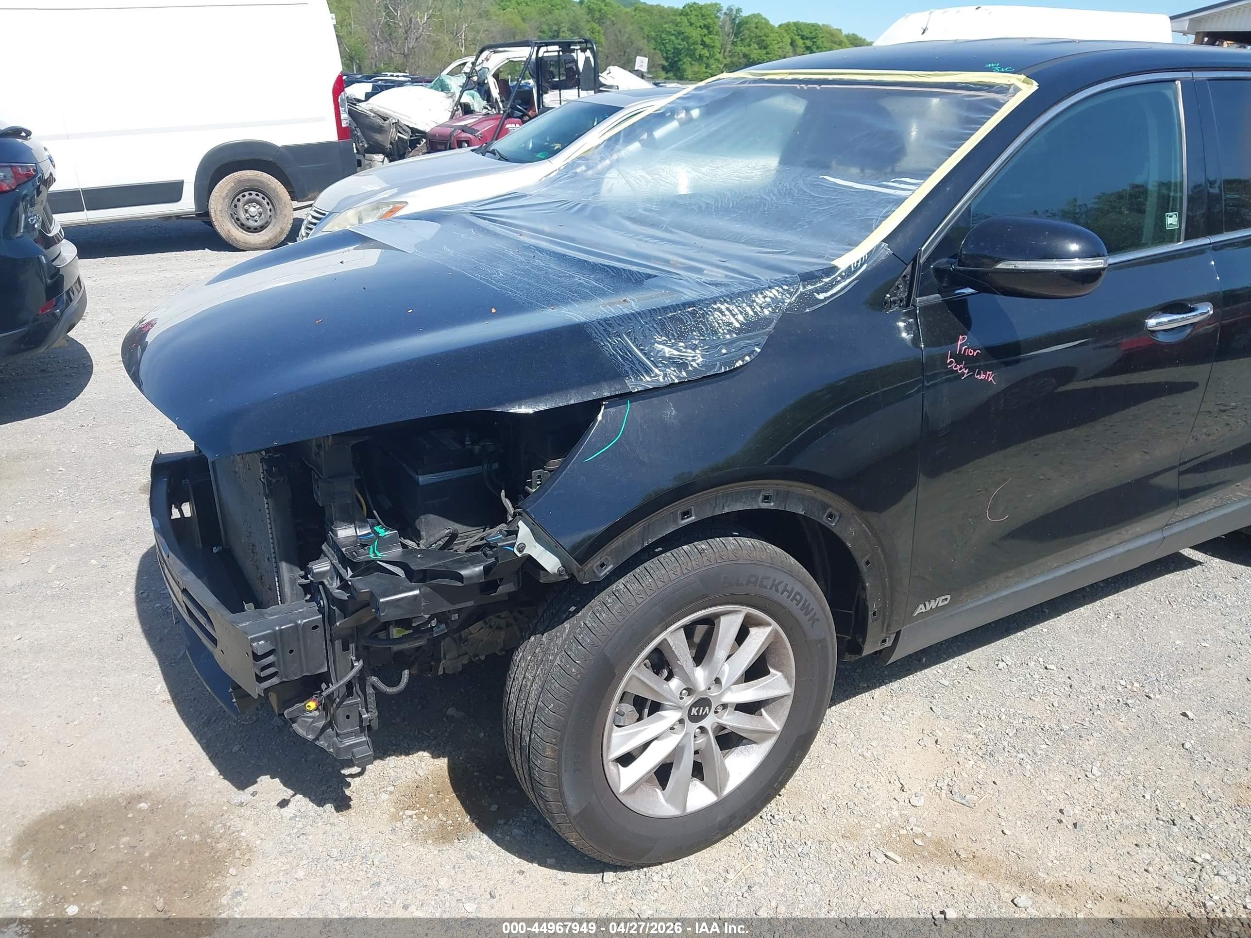 2020 Kia Sorento 2.4l Lx Black vin: 5XYPGDA38LG651479