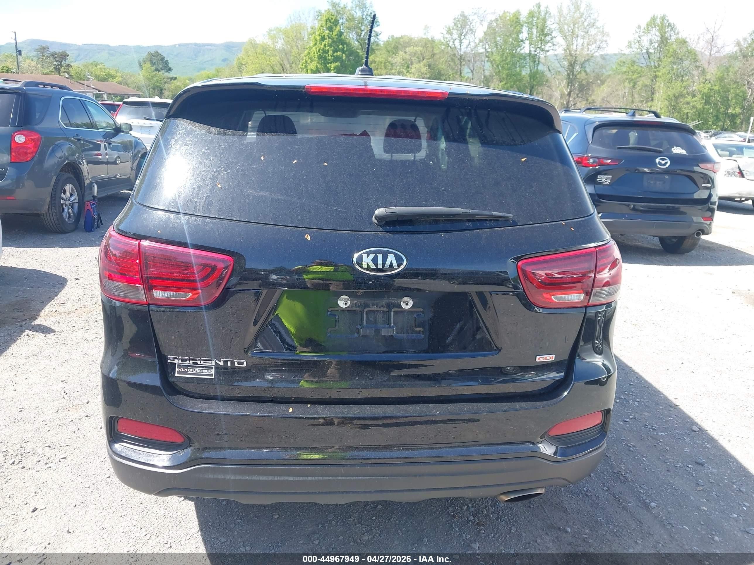 2020 Kia Sorento 2.4l Lx Black vin: 5XYPGDA38LG651479
