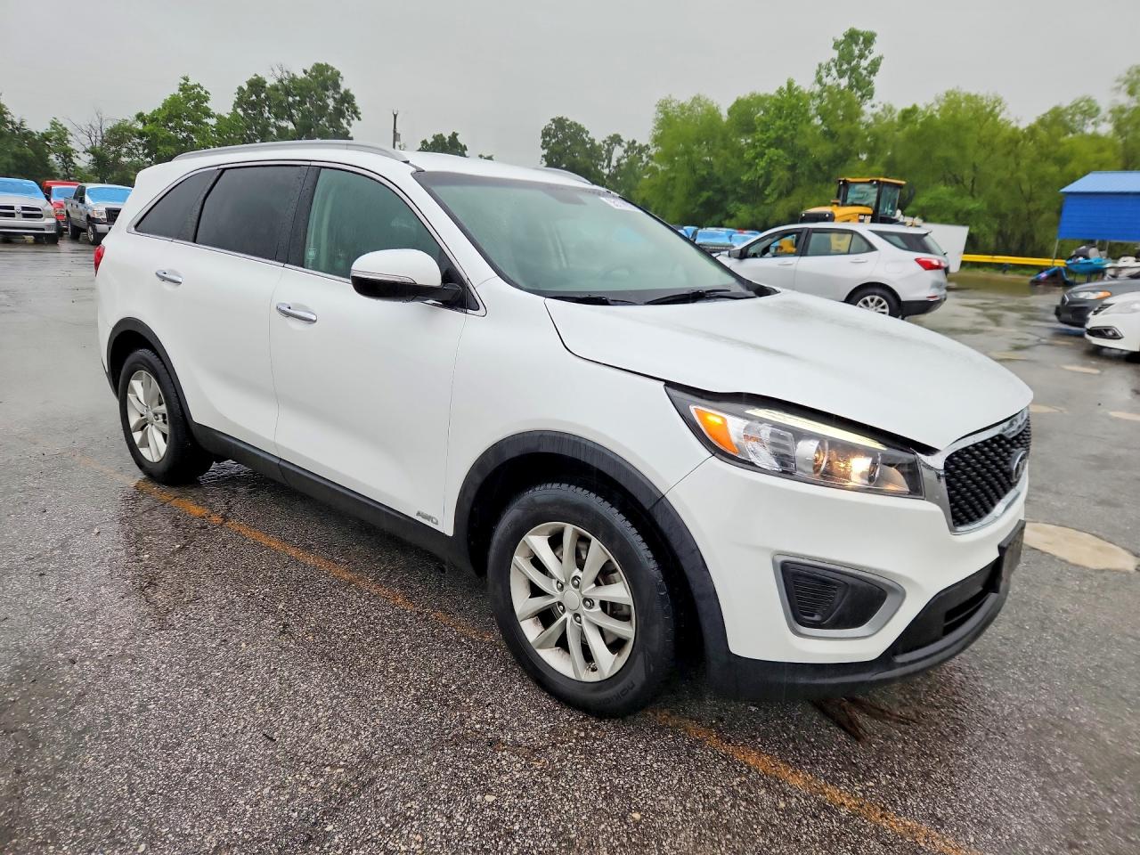 2016 Kia Sorento Lx White vin: 5XYPGDA3XGG003244