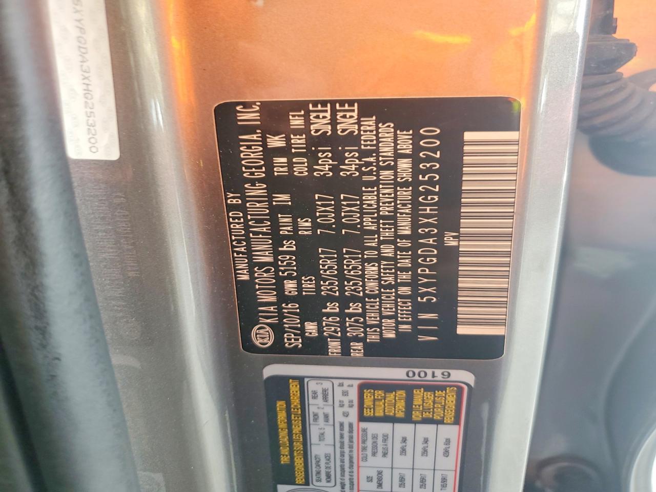 2017 Kia Sorento Lx Tan vin: 5XYPGDA3XHG253200