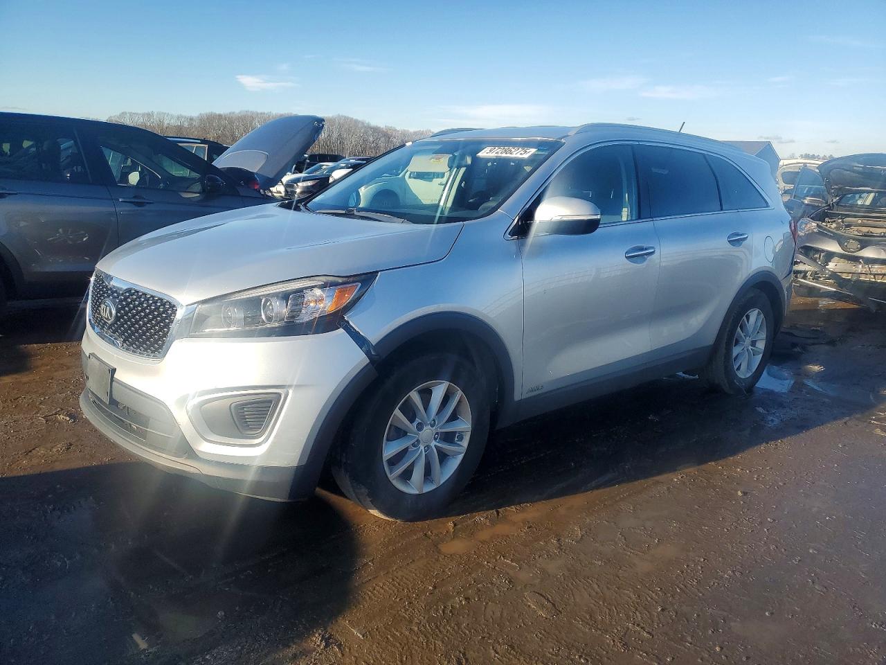 2017 Kia Sorento Lx Silver vin: 5XYPGDA3XHG333595