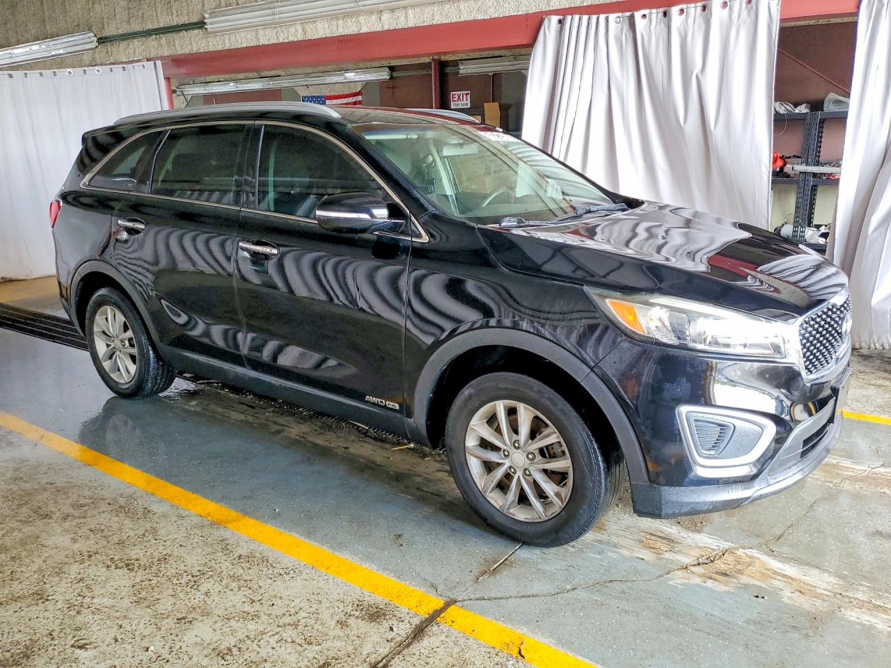 2017 Kia Sorento Lx V6 Black vin: 5XYPGDA50HG196359
