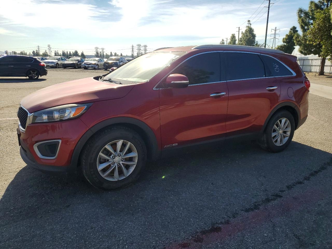 2017 Kia Sorento Lx V6 Red vin: 5XYPGDA50HG309632