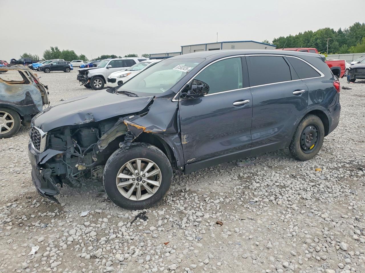 2019 Kia Sorento Lx V6 Charcoal vin: 5XYPGDA51KG480123