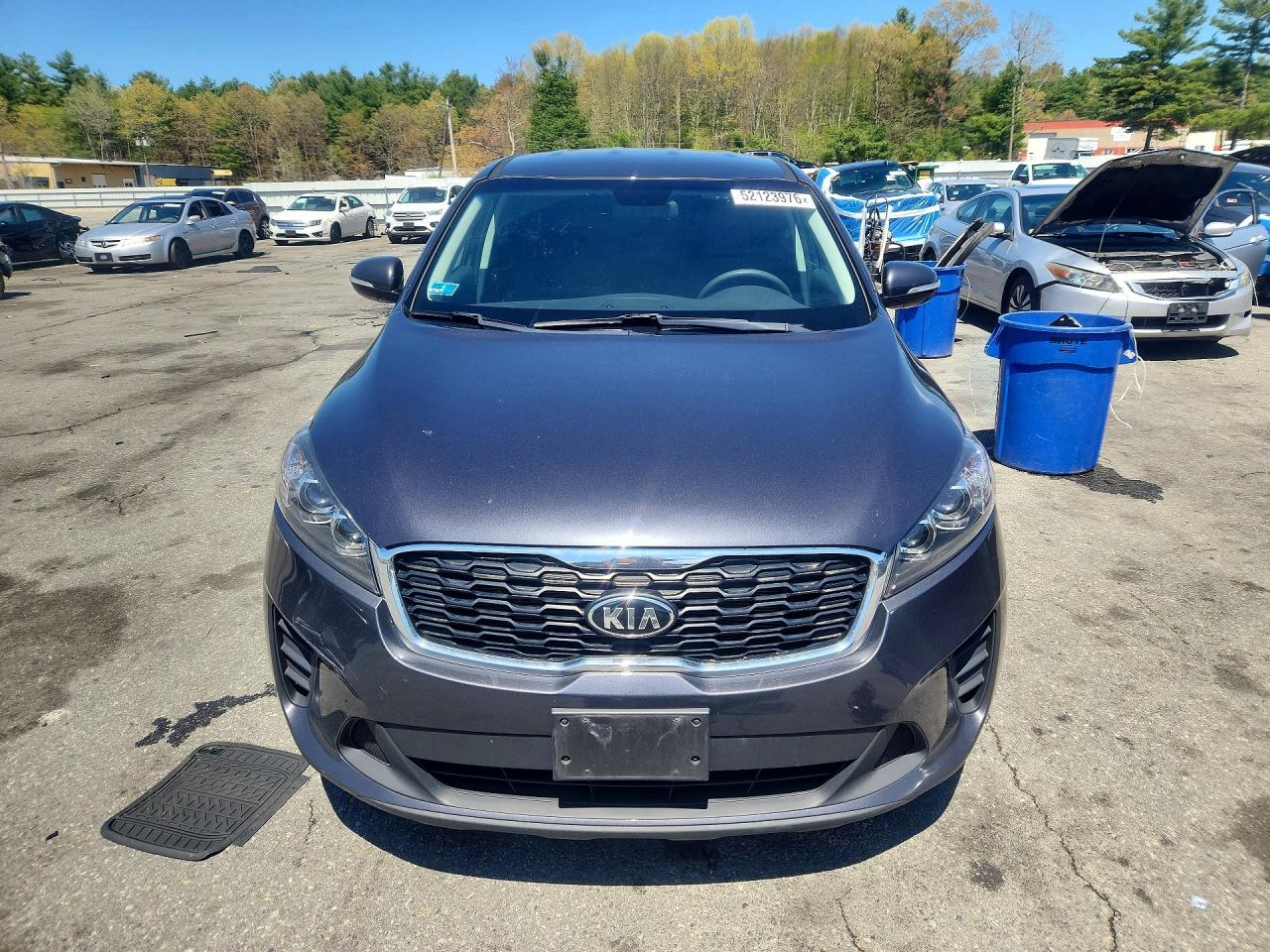 2019 Kia Sorento Lx V6 Gray vin: 5XYPGDA52KG544637