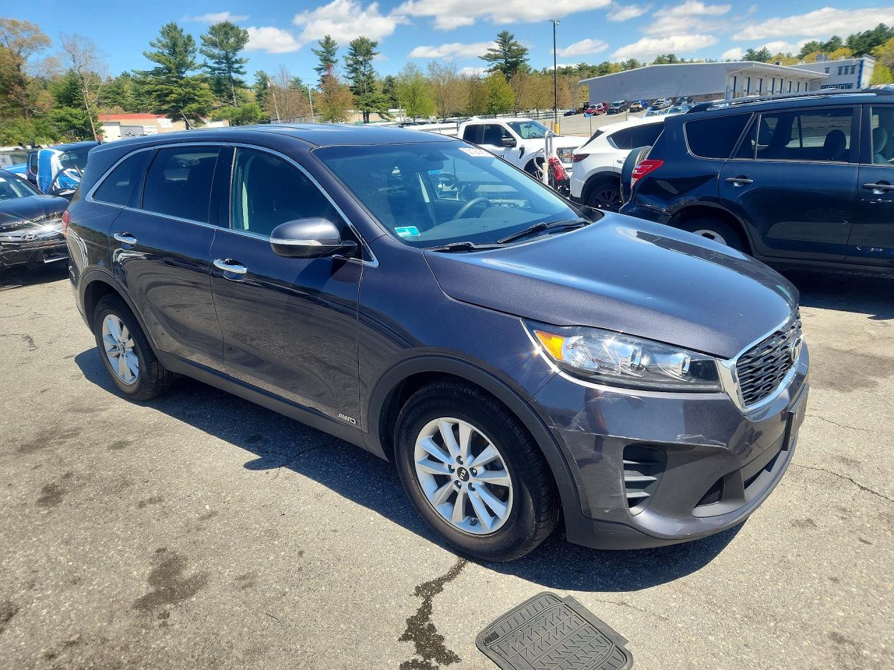 2019 Kia Sorento Lx V6 Gray vin: 5XYPGDA52KG544637