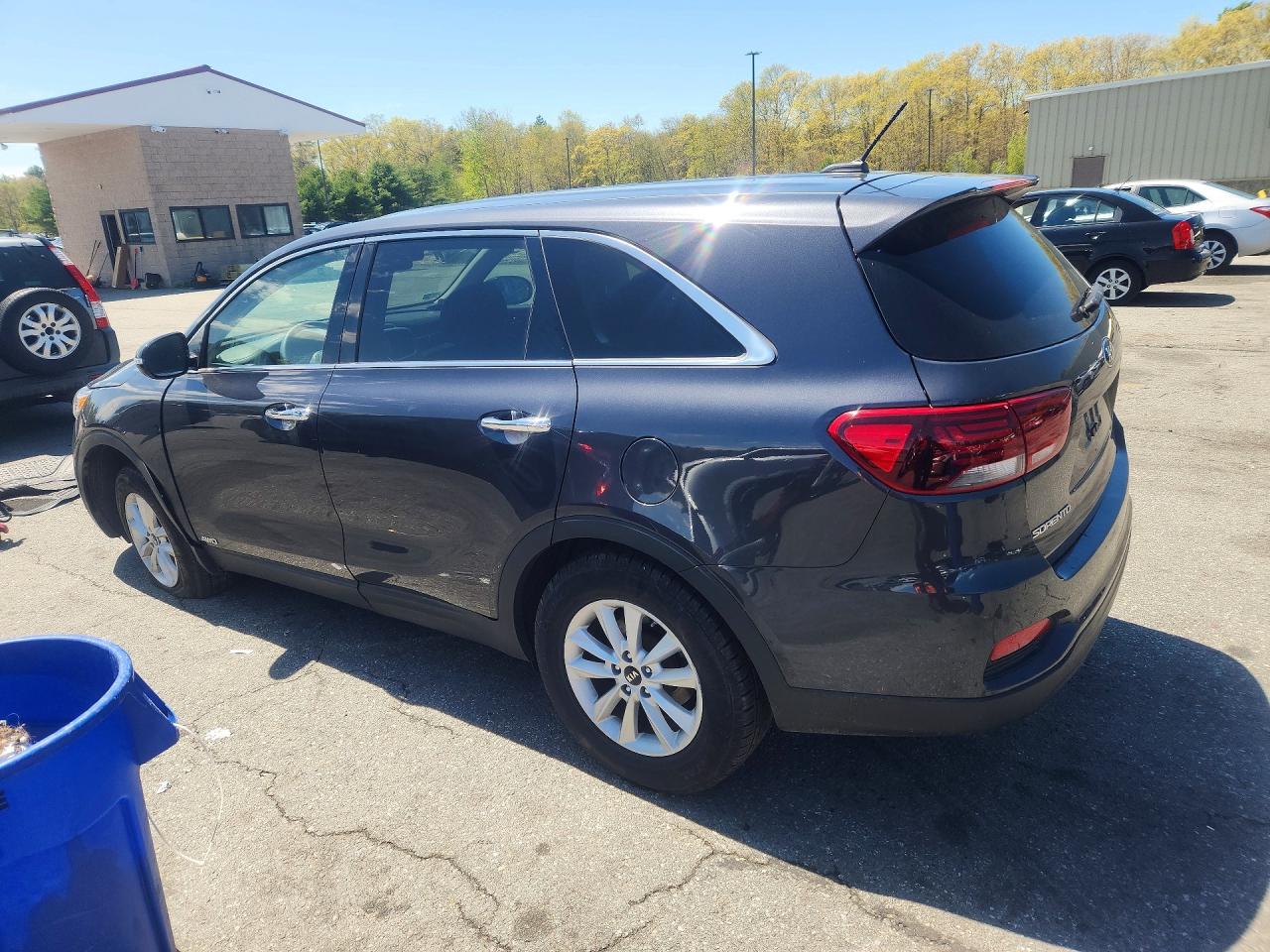 2019 Kia Sorento Lx V6 Gray vin: 5XYPGDA52KG544637