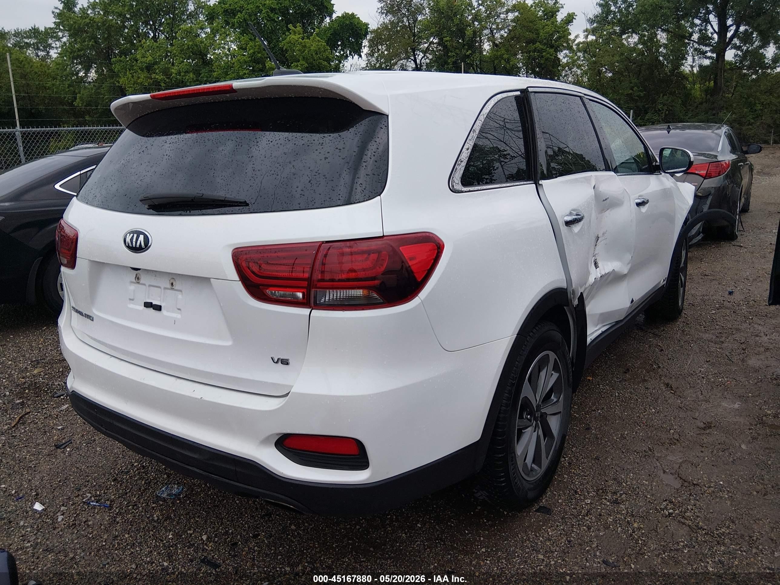 2020 Kia Sorento 3.3l Lx White vin: 5XYPGDA55LG681251