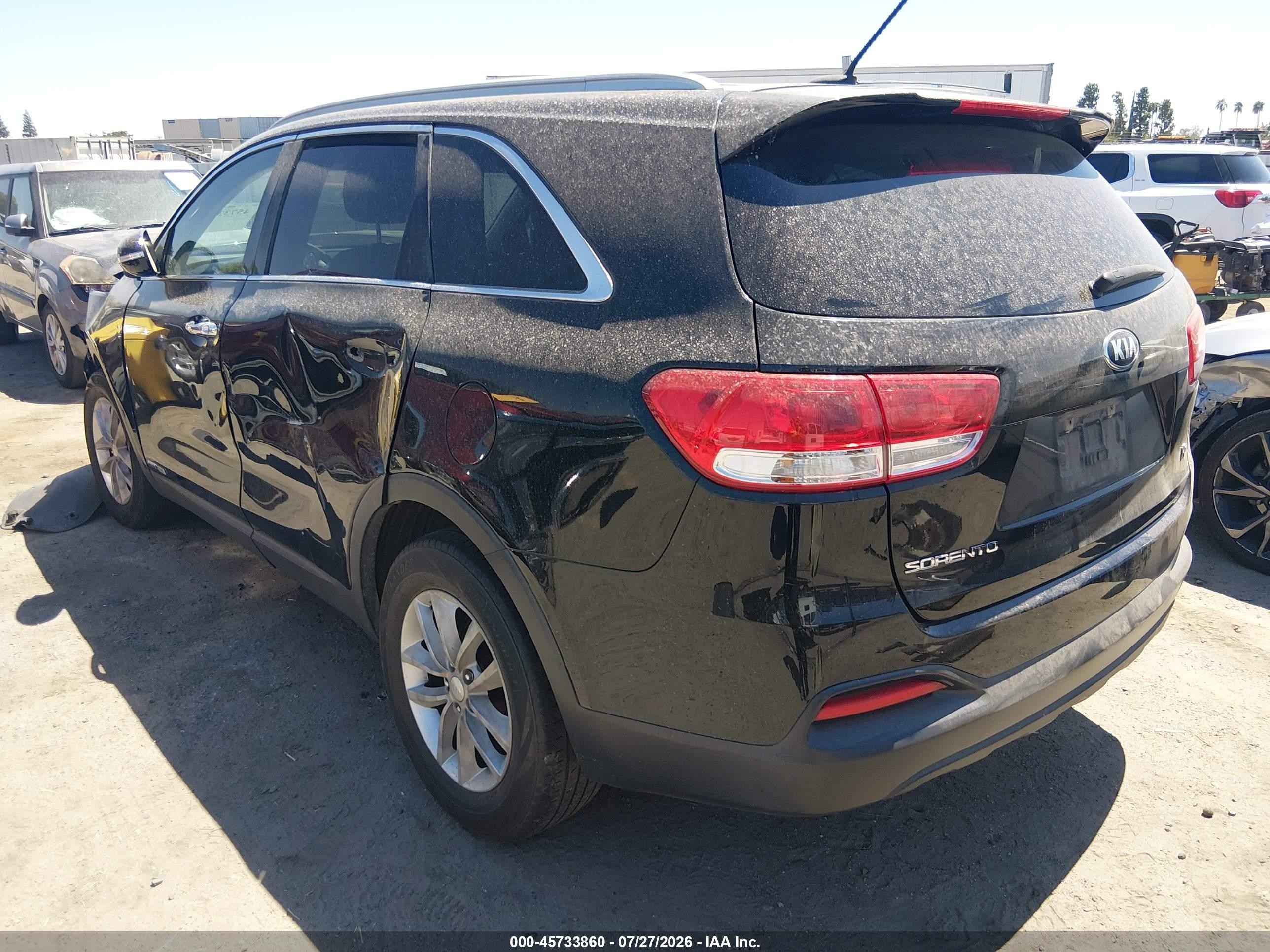 2016 Kia Sorento 3.3l Lx Black vin: 5XYPGDA56GG174171