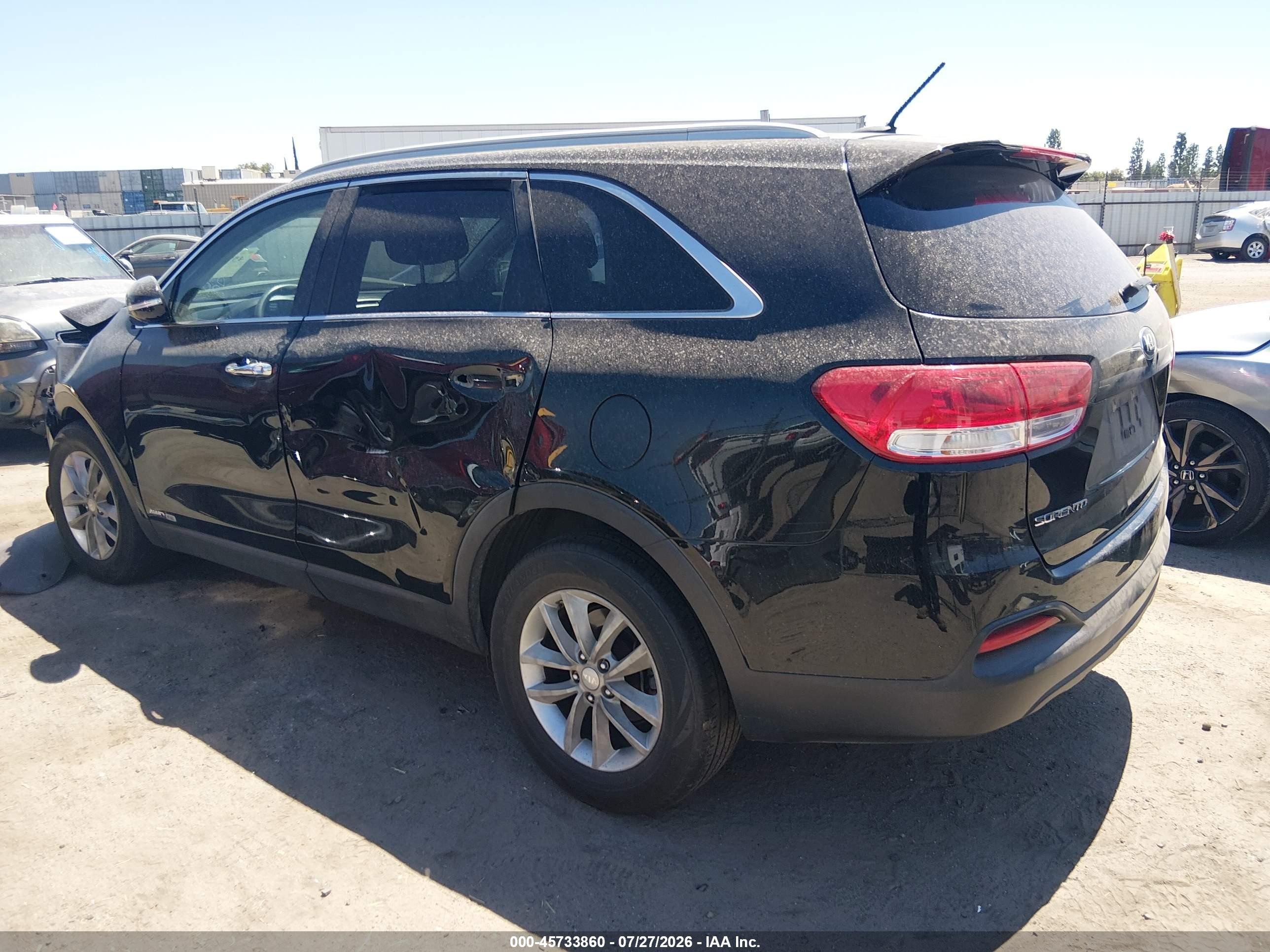 2016 Kia Sorento 3.3l Lx Black vin: 5XYPGDA56GG174171