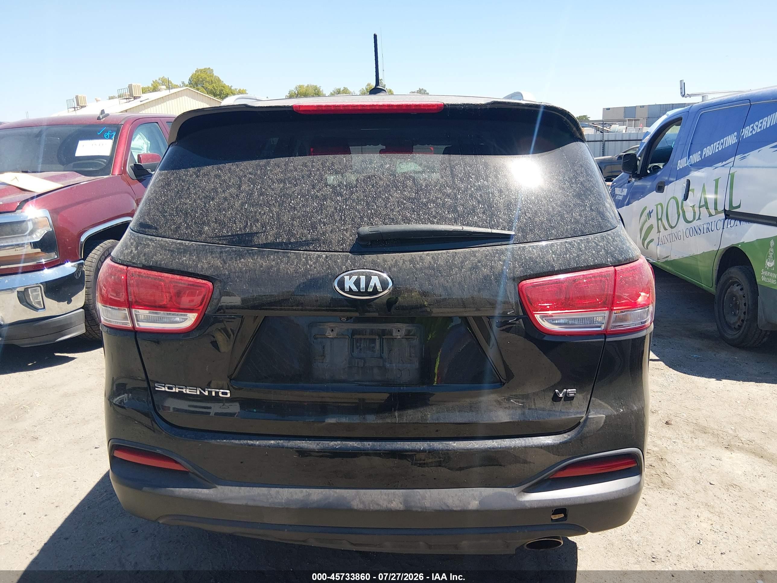 2016 Kia Sorento 3.3l Lx Black vin: 5XYPGDA56GG174171