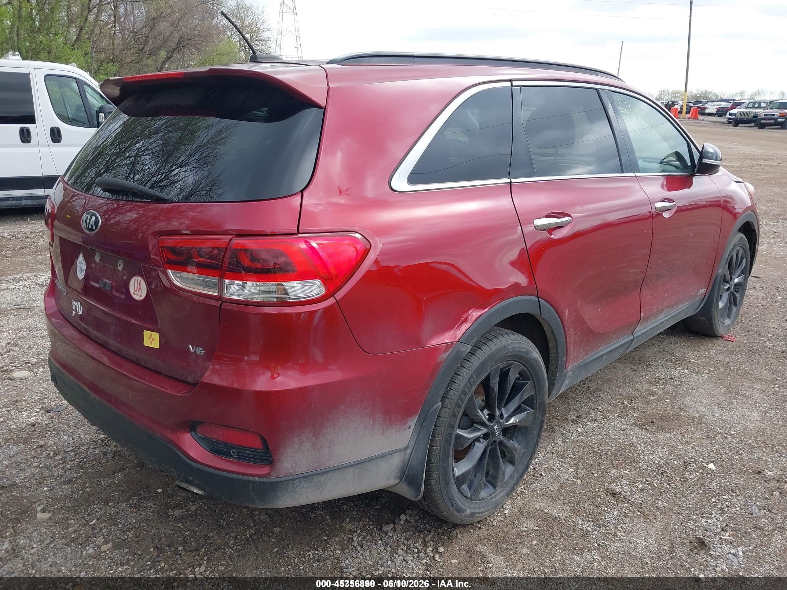 2019 Kia Sorento 3.3l S Красный vin: 5XYPGDA56KG592867