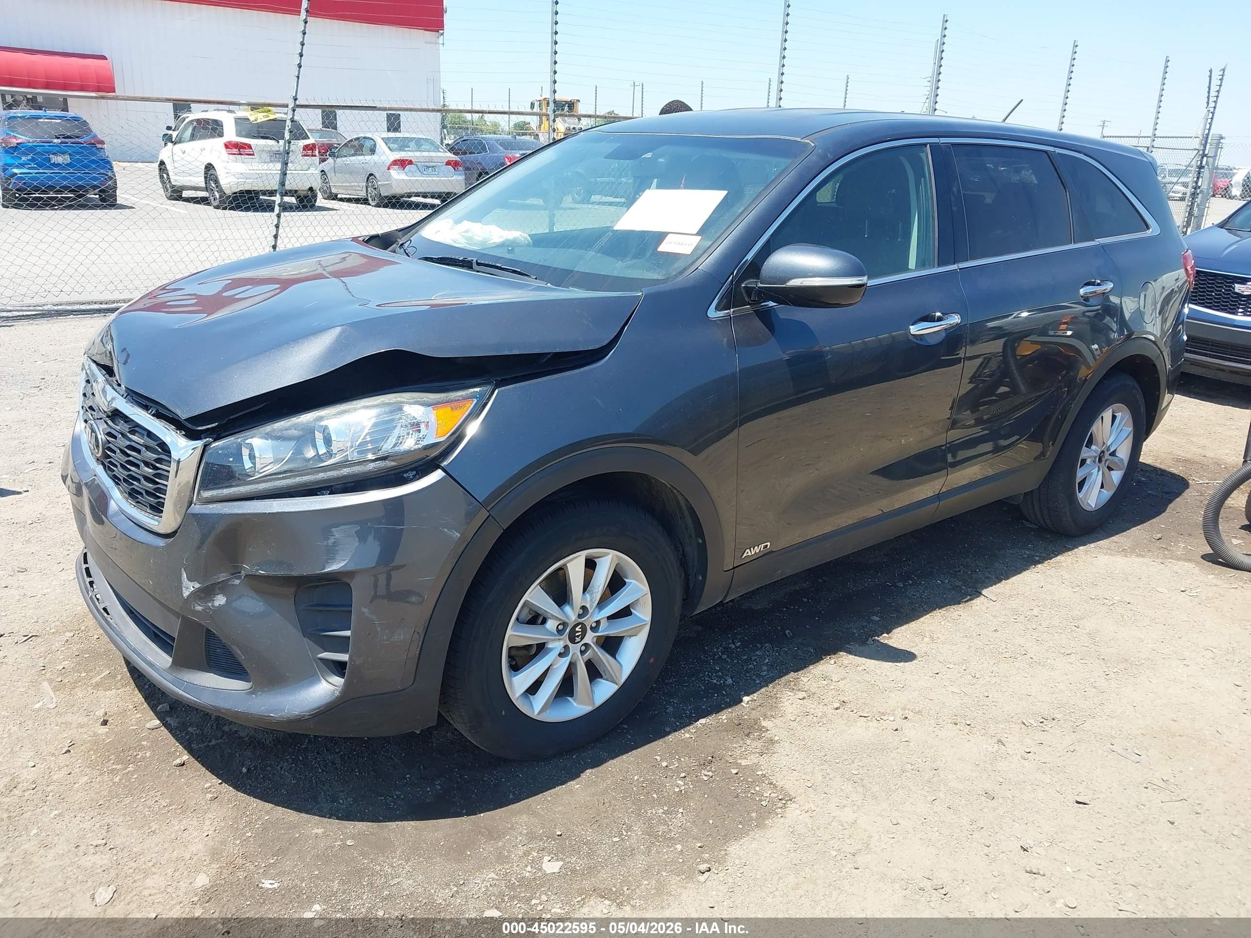 2020 Kia Sorento 3.3l Lx Серый vin: 5XYPGDA5XLG608151