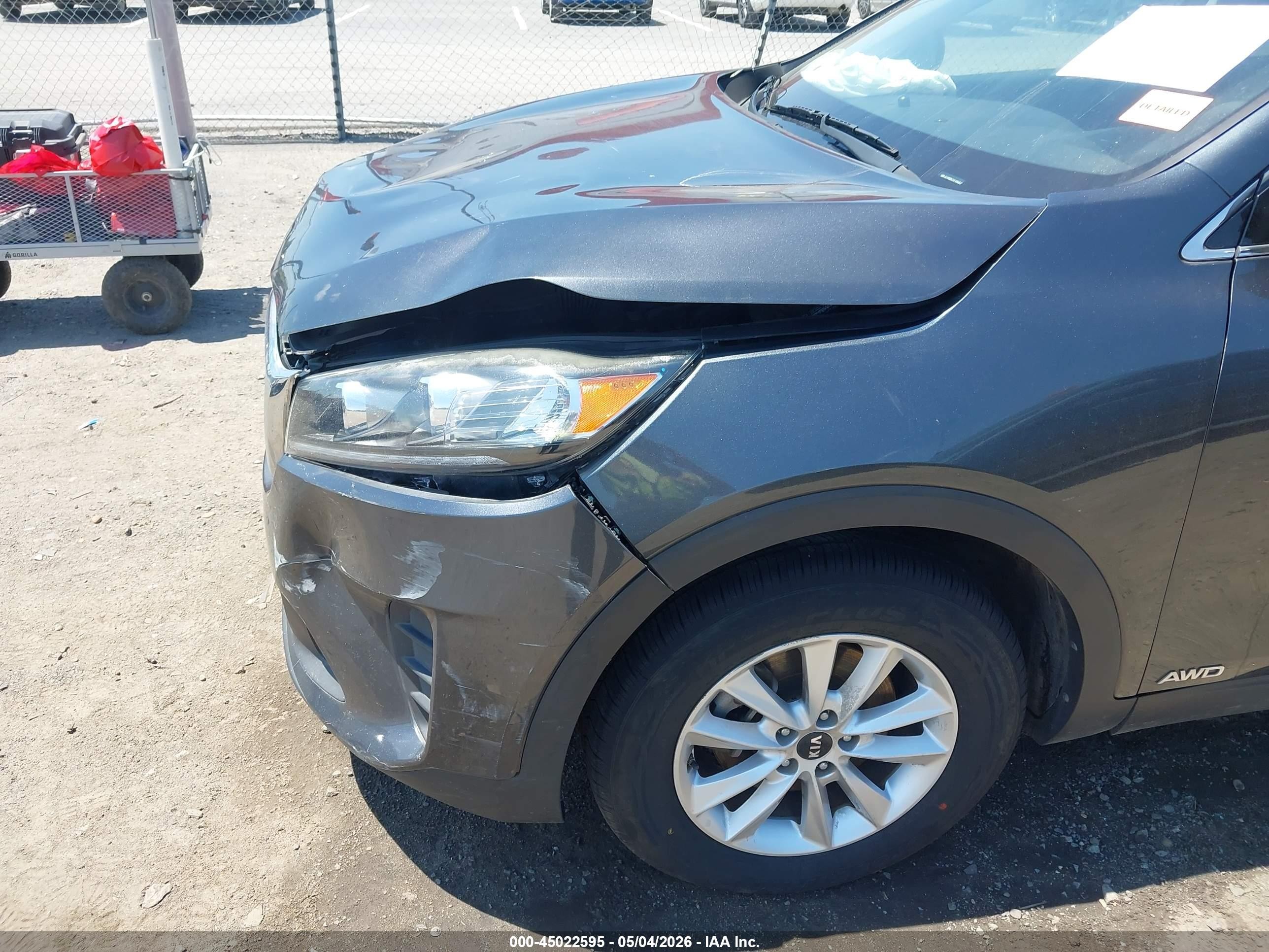2020 Kia Sorento 3.3l Lx Серый vin: 5XYPGDA5XLG608151