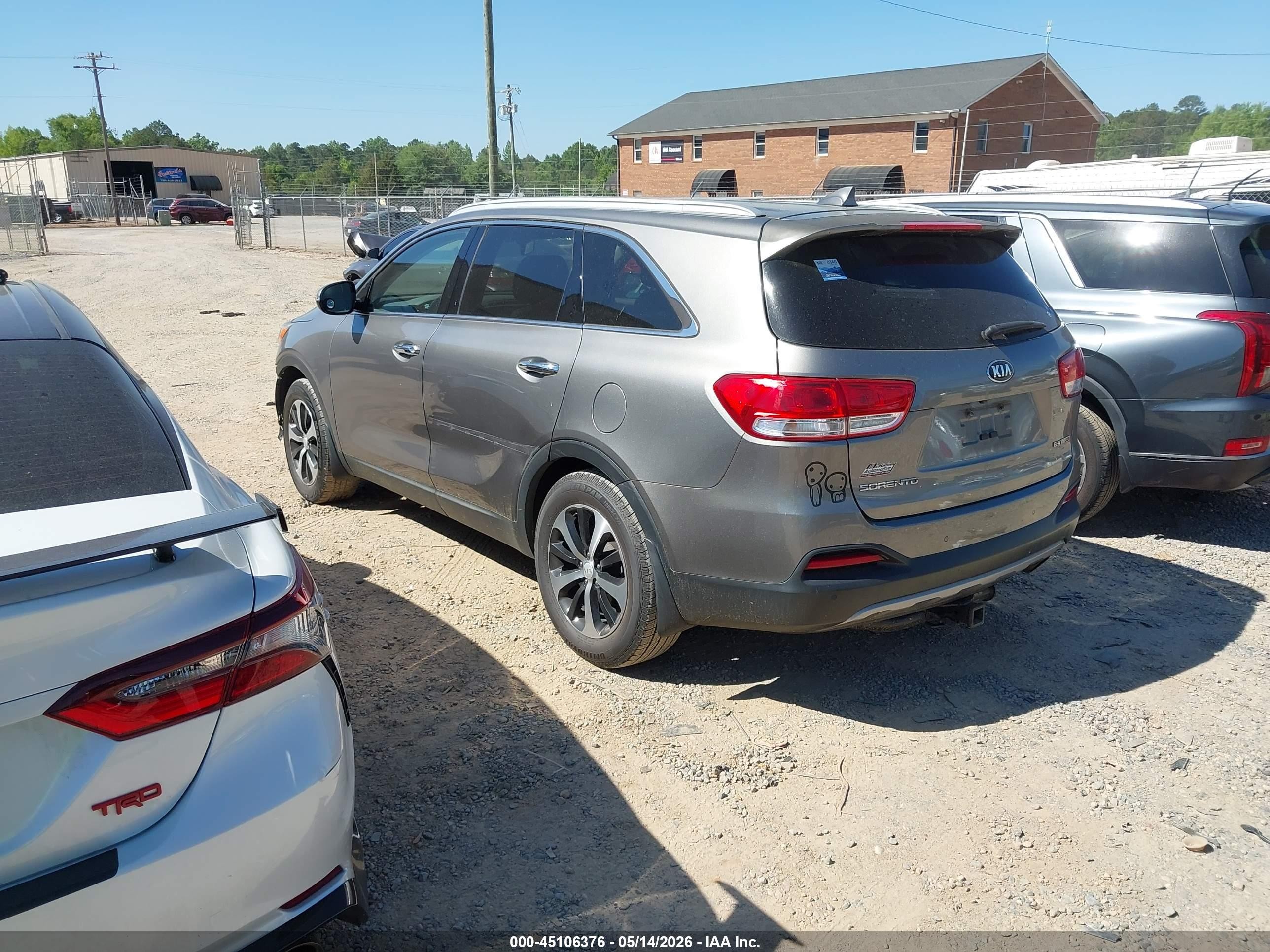 2016 Kia Sorento 2.0t Ex Gray vin: 5XYPH4A15GG021503