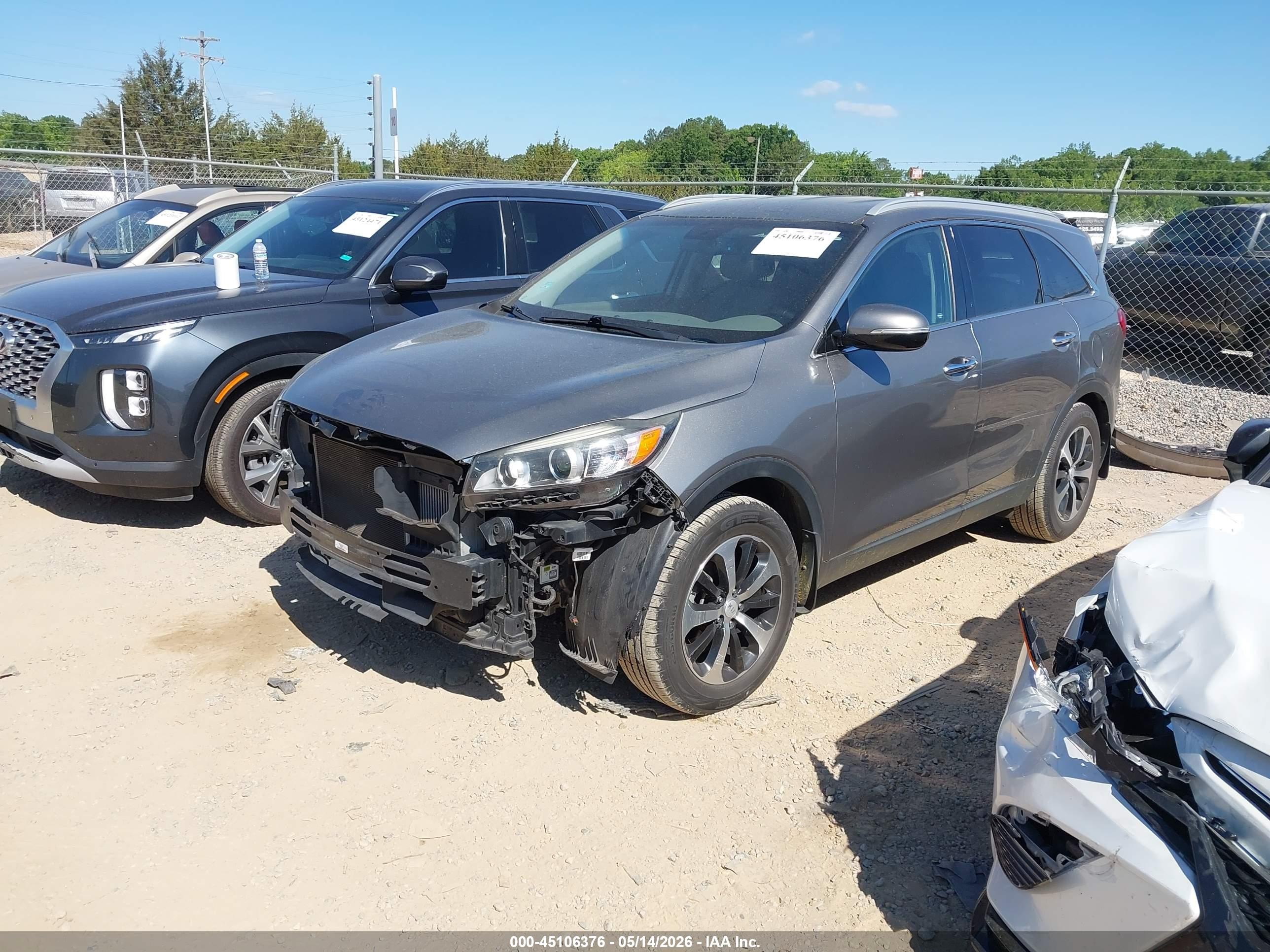 2016 Kia Sorento 2.0t Ex Gray vin: 5XYPH4A15GG021503