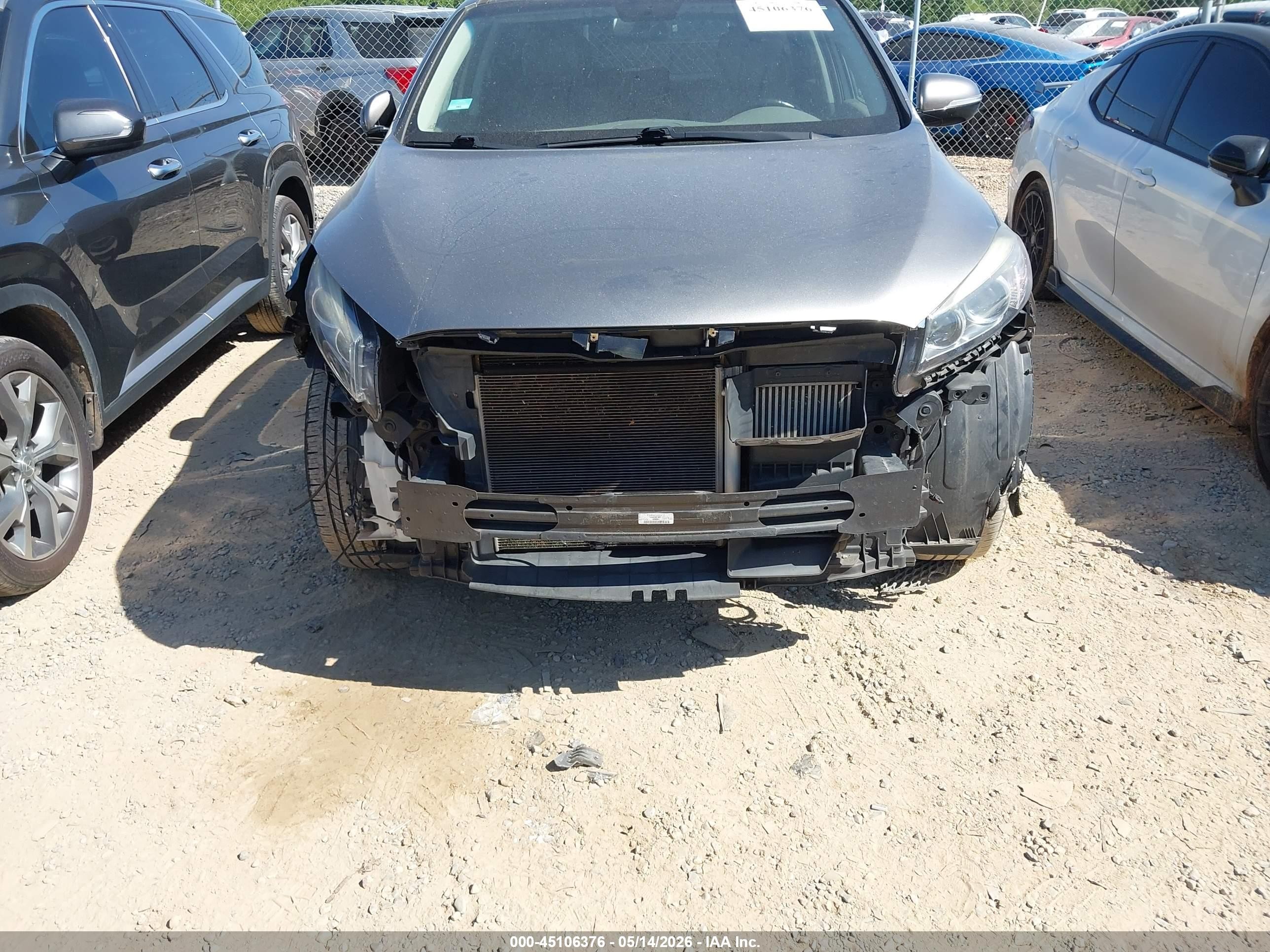 2016 Kia Sorento 2.0t Ex Gray vin: 5XYPH4A15GG021503