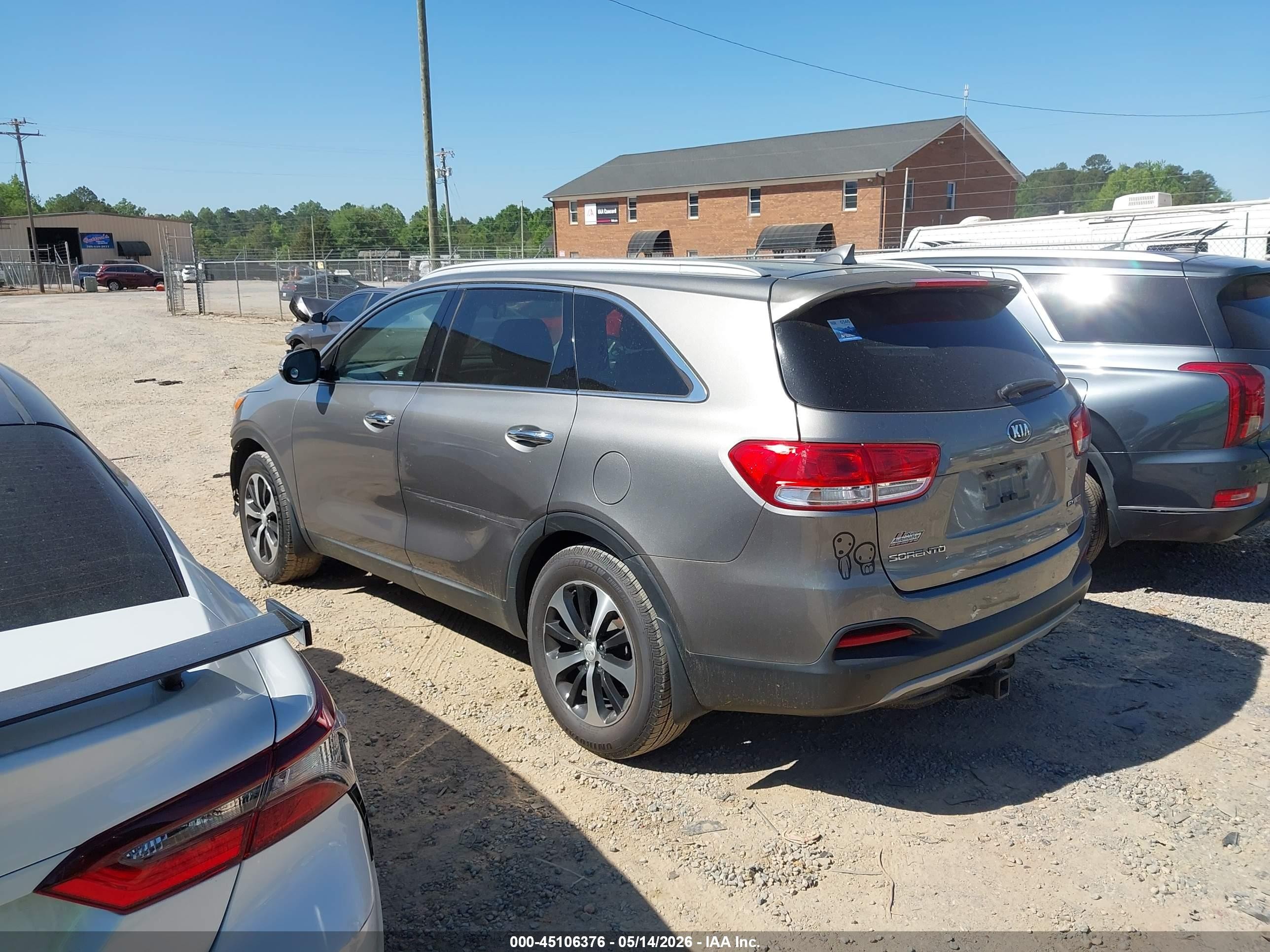2016 Kia Sorento 2.0t Ex Gray vin: 5XYPH4A15GG021503
