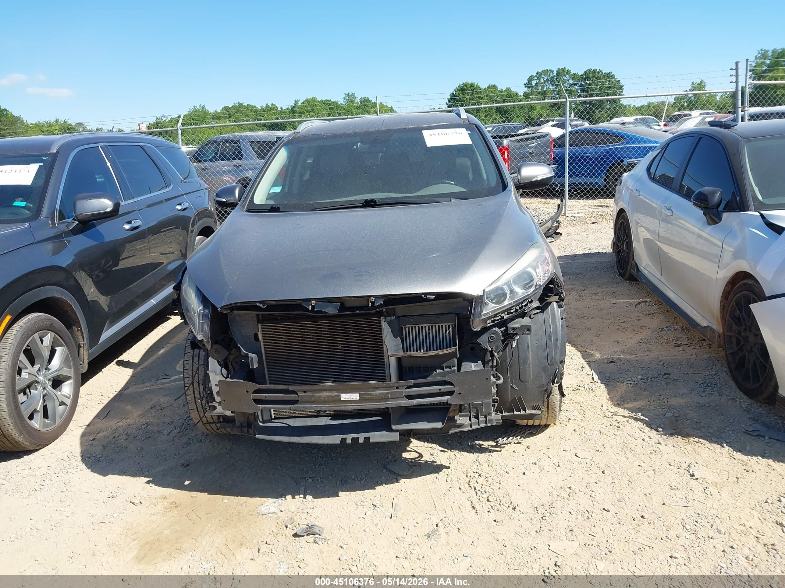 2016 Kia Sorento 2.0t Ex Gray vin: 5XYPH4A15GG021503