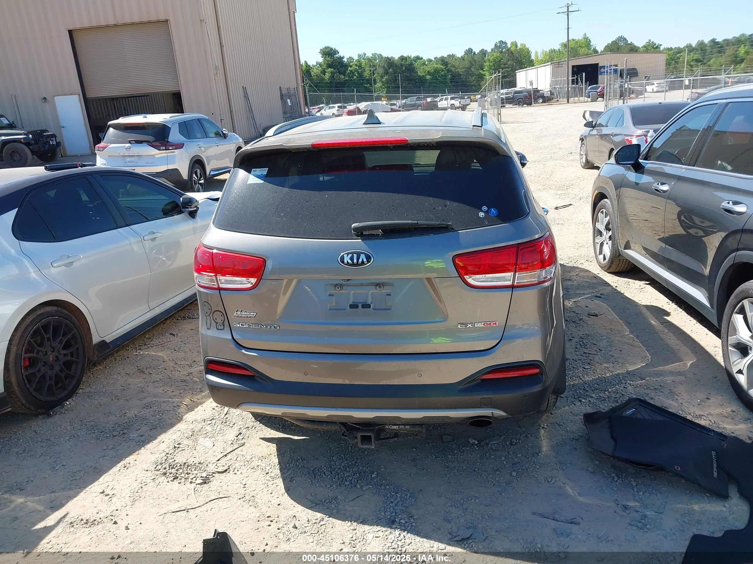 2016 Kia Sorento 2.0t Ex Gray vin: 5XYPH4A15GG021503