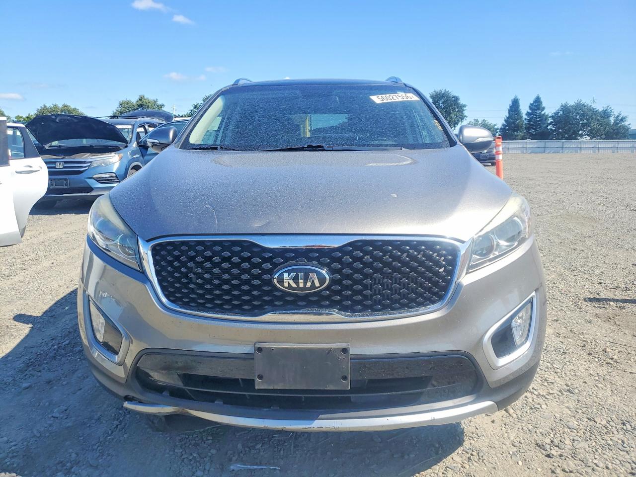 2016 Kia Sorento Ex Gray vin: 5XYPH4A15GG063850