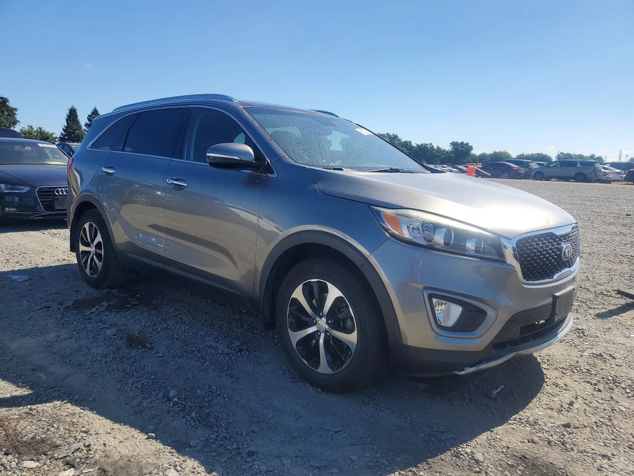 2016 Kia Sorento Ex Gray vin: 5XYPH4A15GG063850