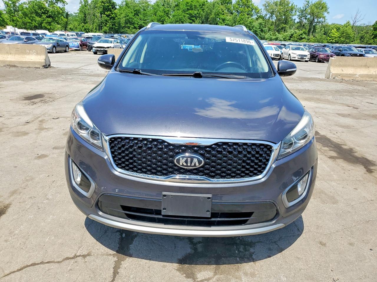 2016 Kia Sorento Ex V6 Серый vin: 5XYPH4A50GG050572