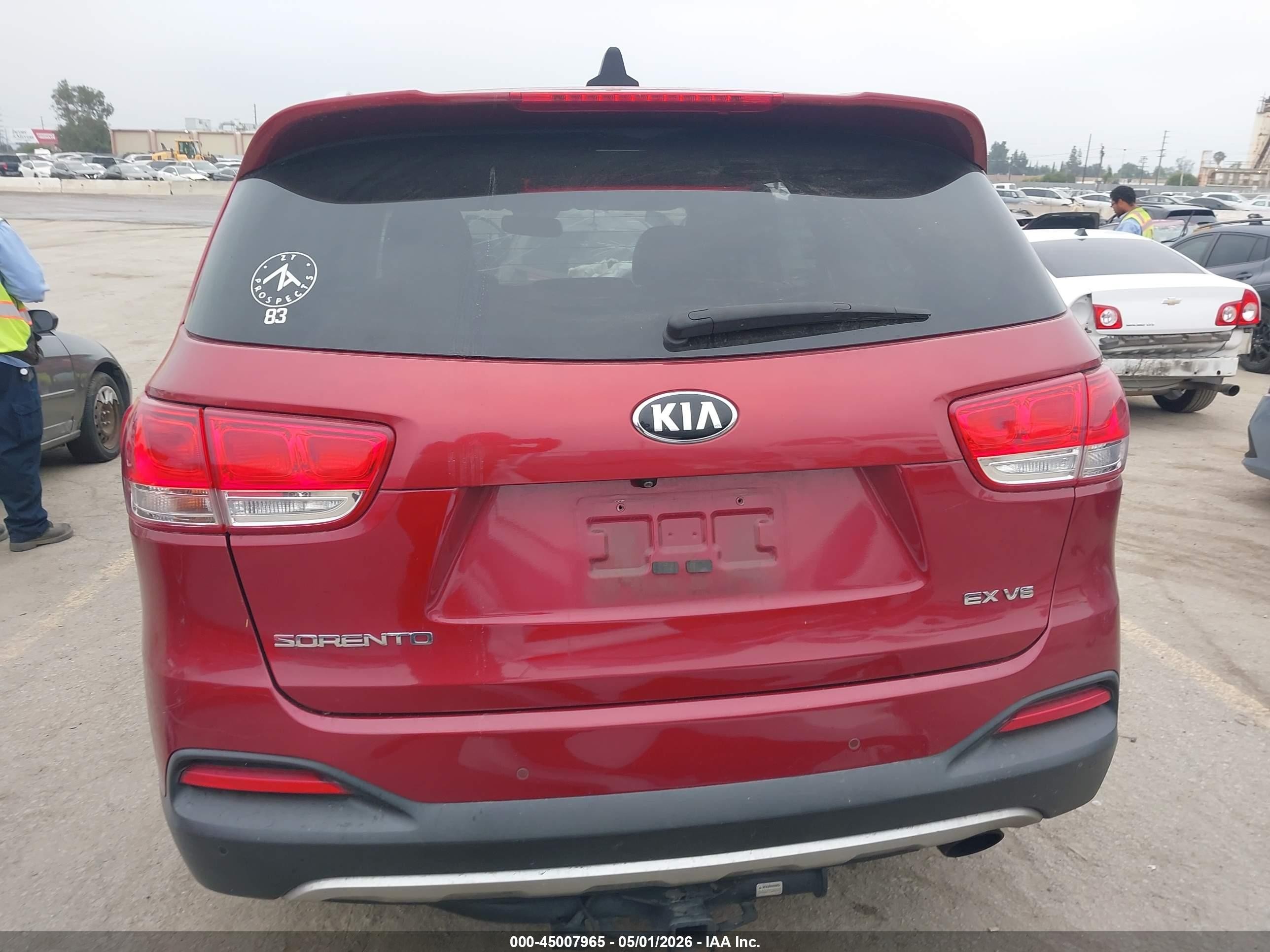 2018 Kia Sorento 3.3l Ex Красный vin: 5XYPH4A50JG349101