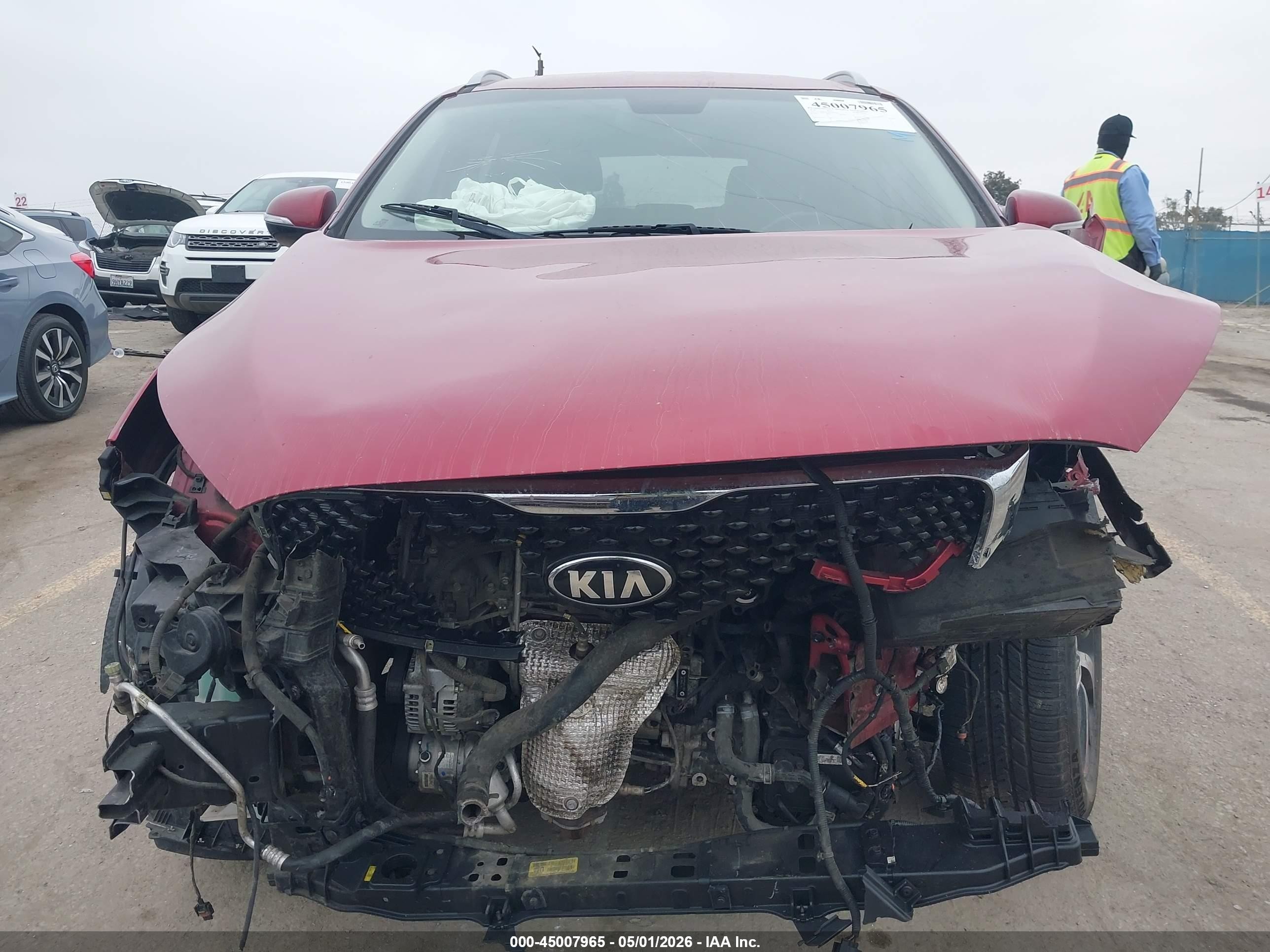 2018 Kia Sorento 3.3l Ex Красный vin: 5XYPH4A50JG349101