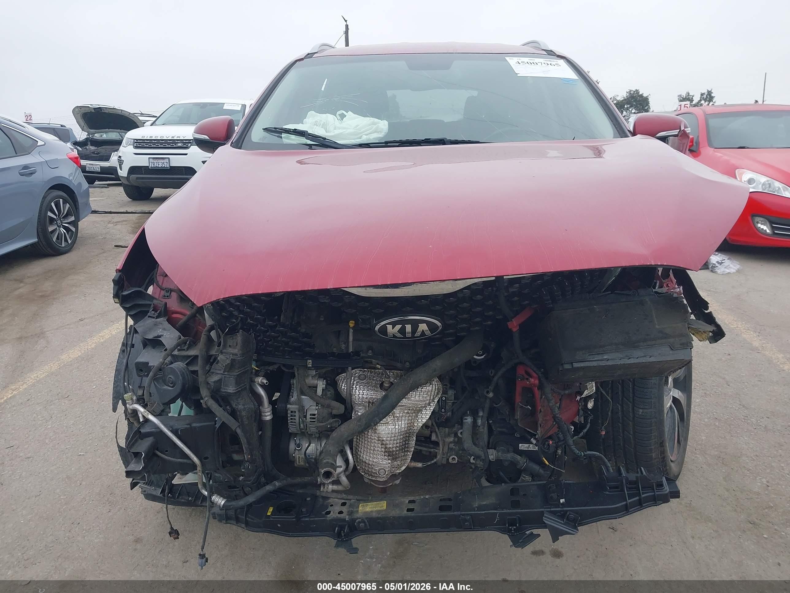 2018 Kia Sorento 3.3l Ex Красный vin: 5XYPH4A50JG349101