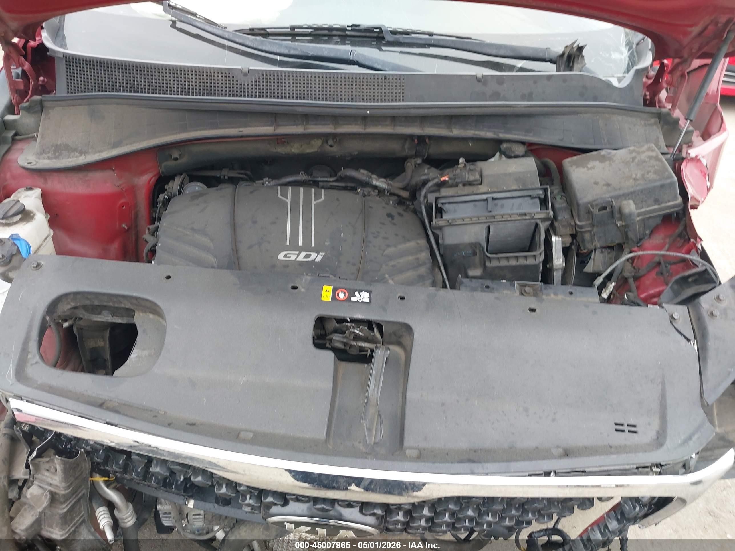 2018 Kia Sorento 3.3l Ex Красный vin: 5XYPH4A50JG349101